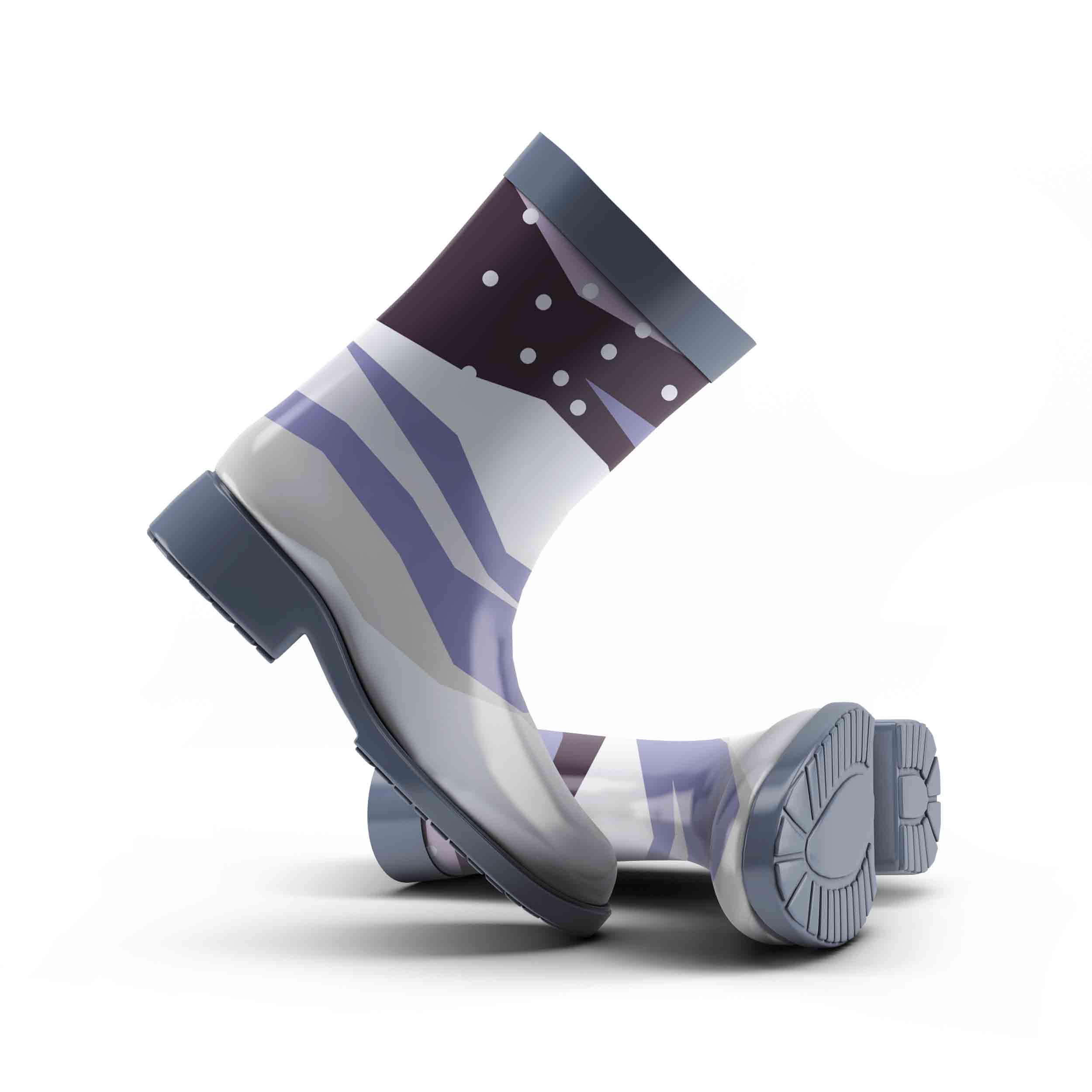 雨靴设计演示ps贴图素材