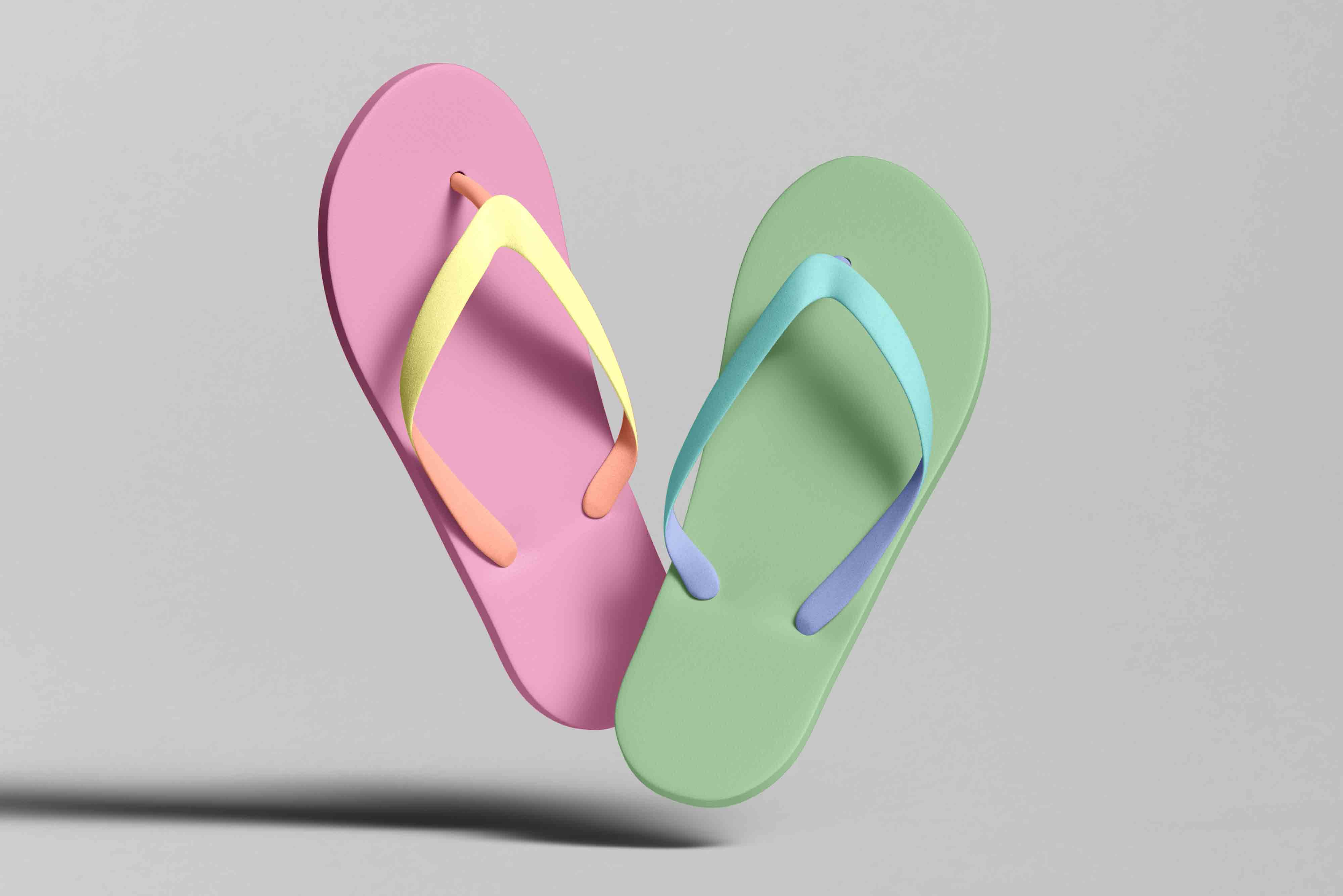 创意拖鞋设计图ps样机