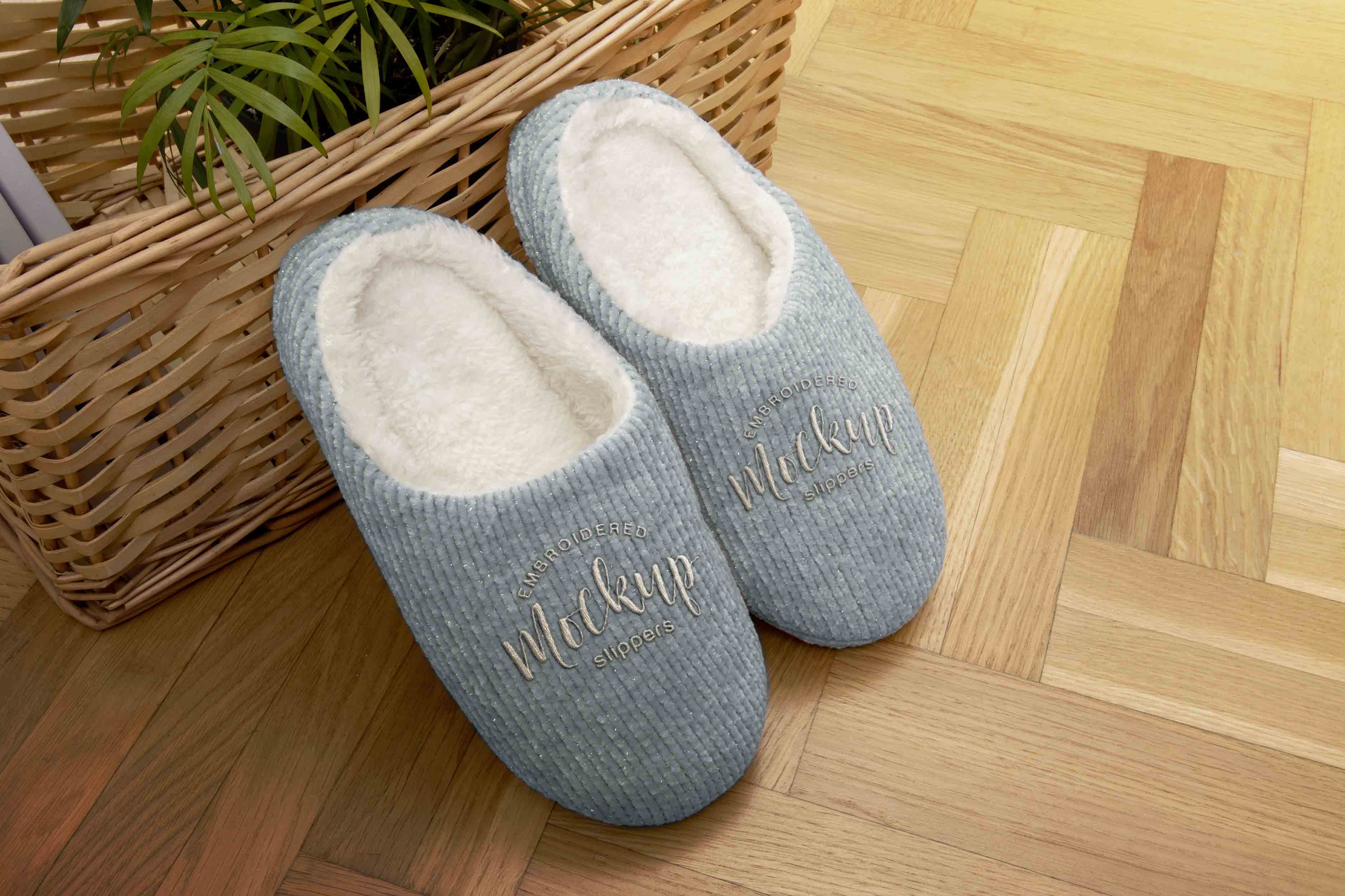 地板拖鞋设计ps样机