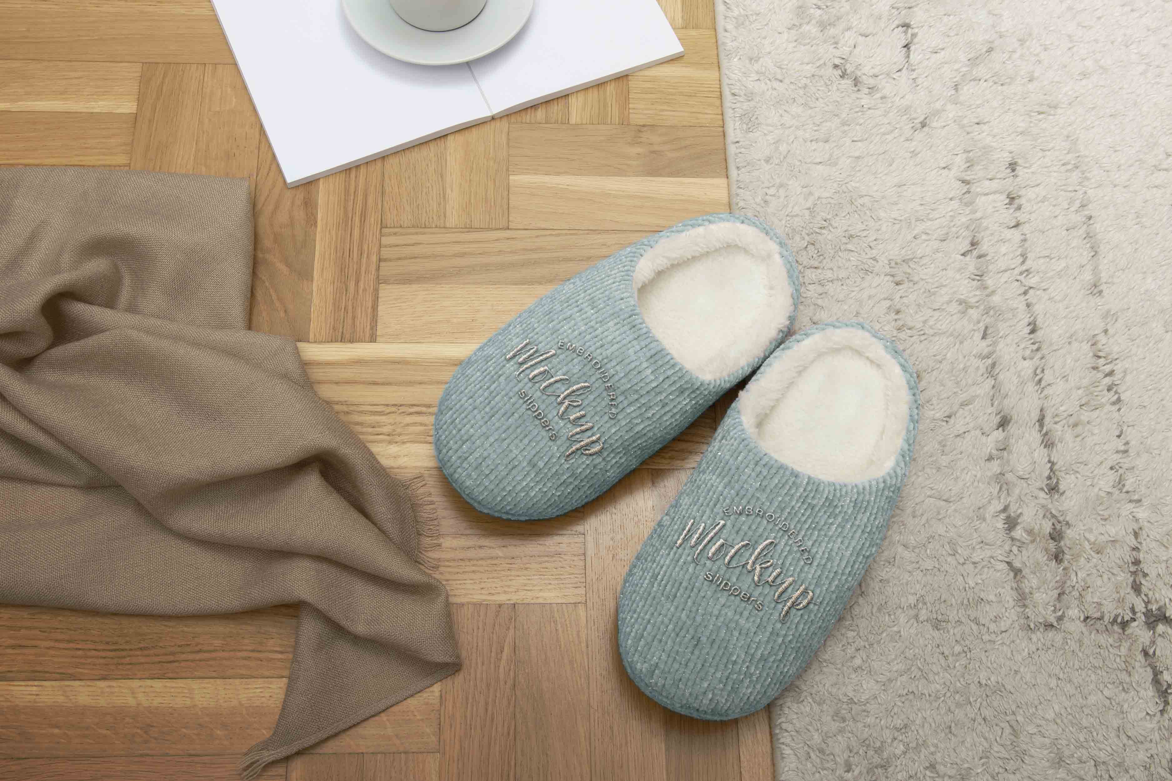 地毯拖鞋场景样机样机贴图