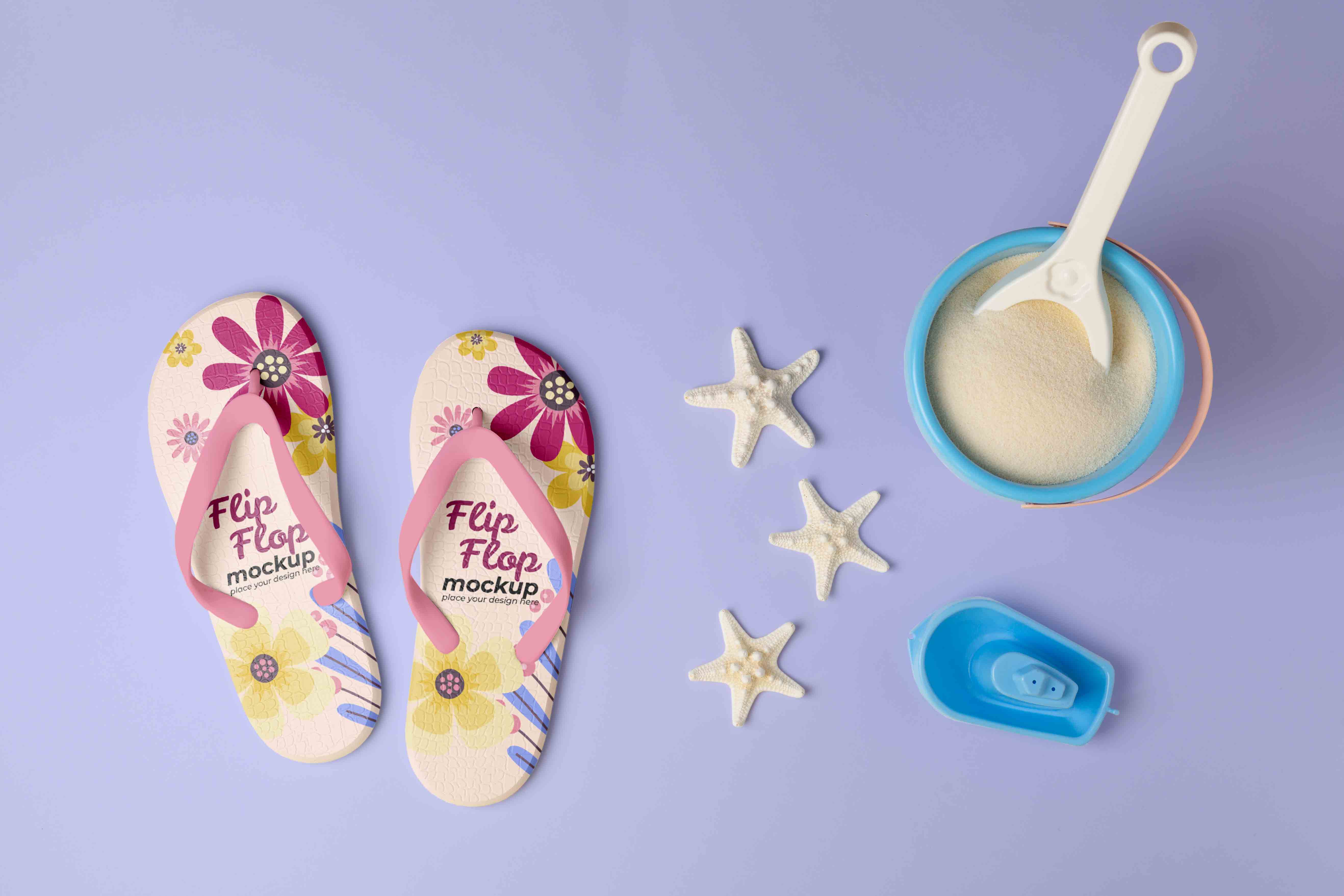 时尚拖鞋设计psd素材