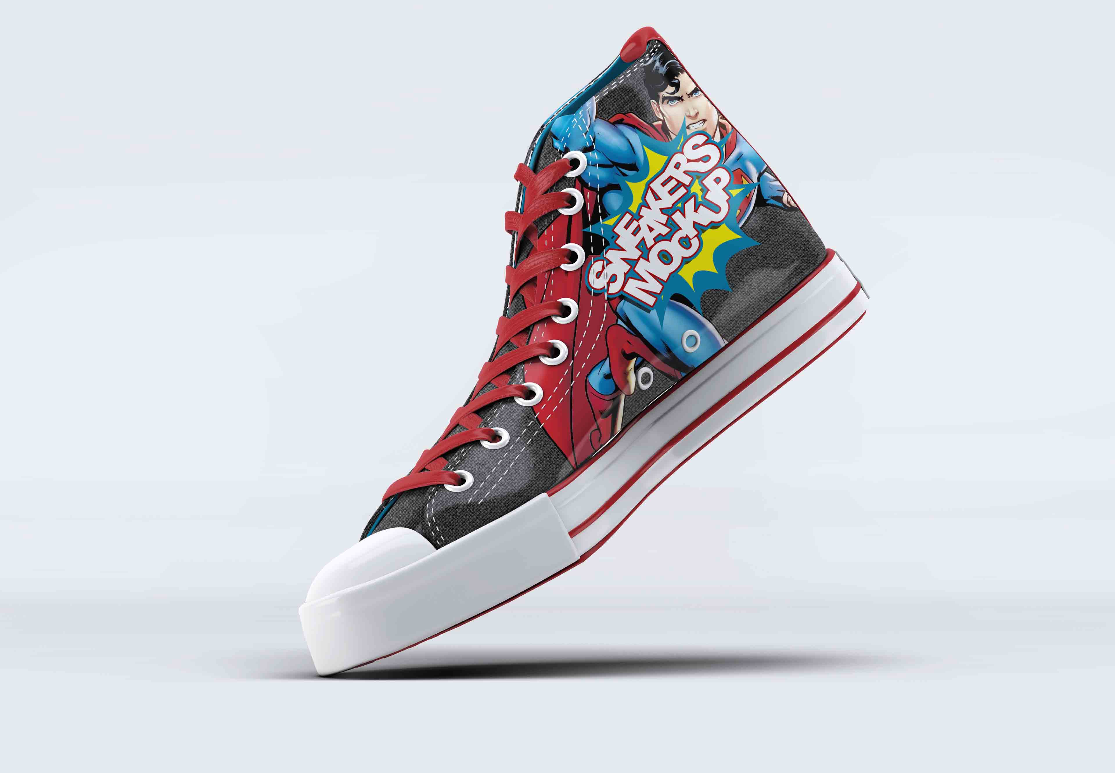 高帮帆布鞋设计素材