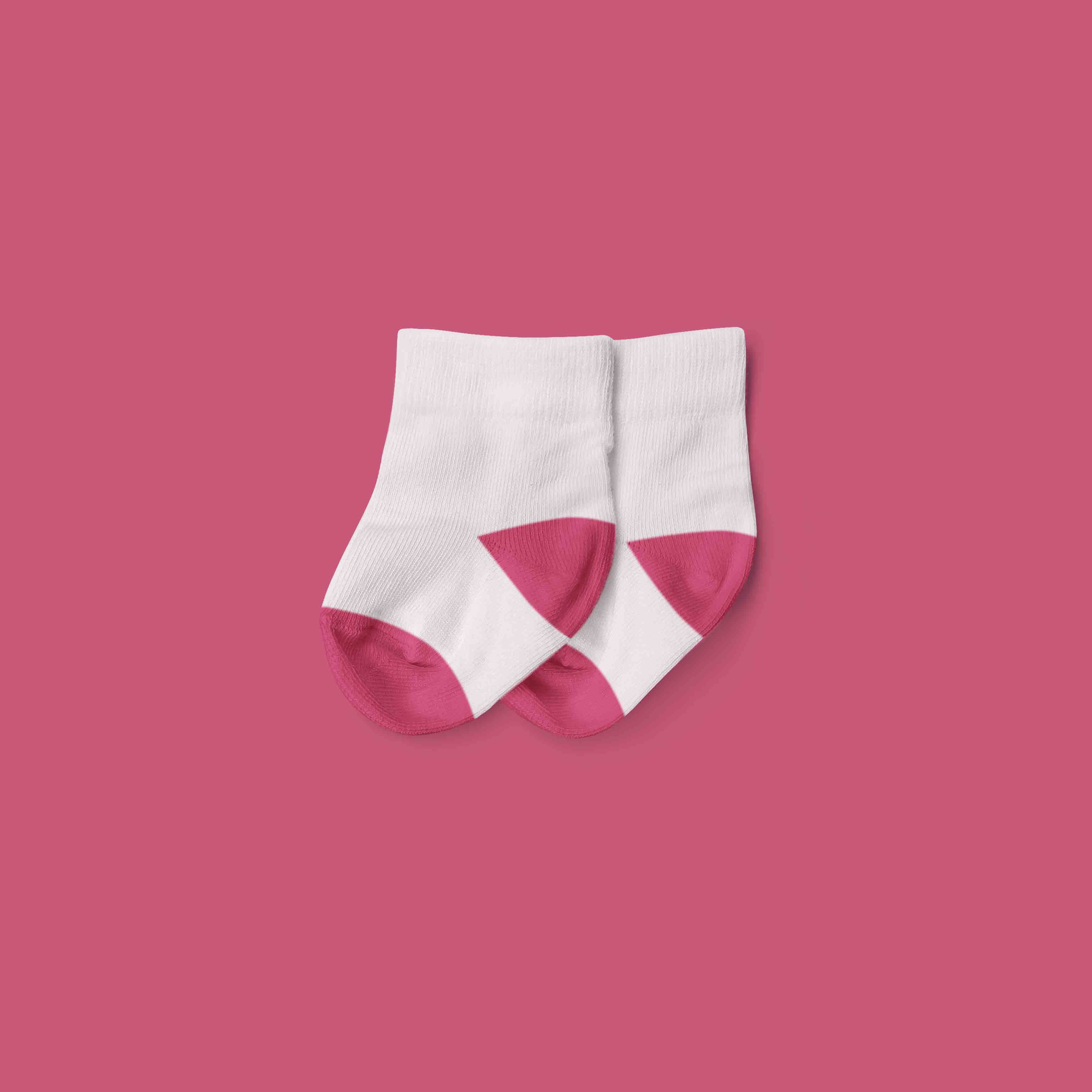 小朋友袜子设计效果图psd样机