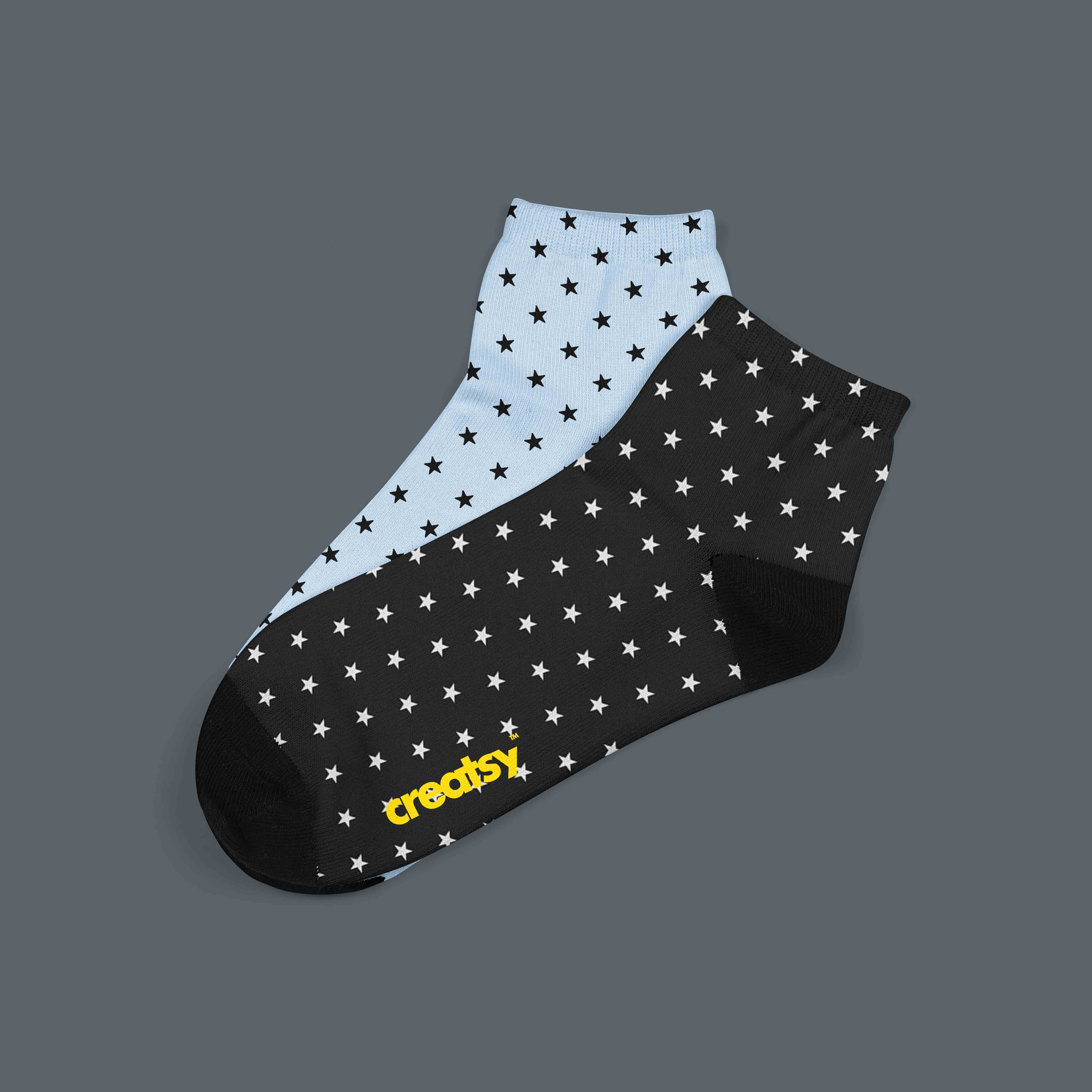 波点短袜psd样机素材