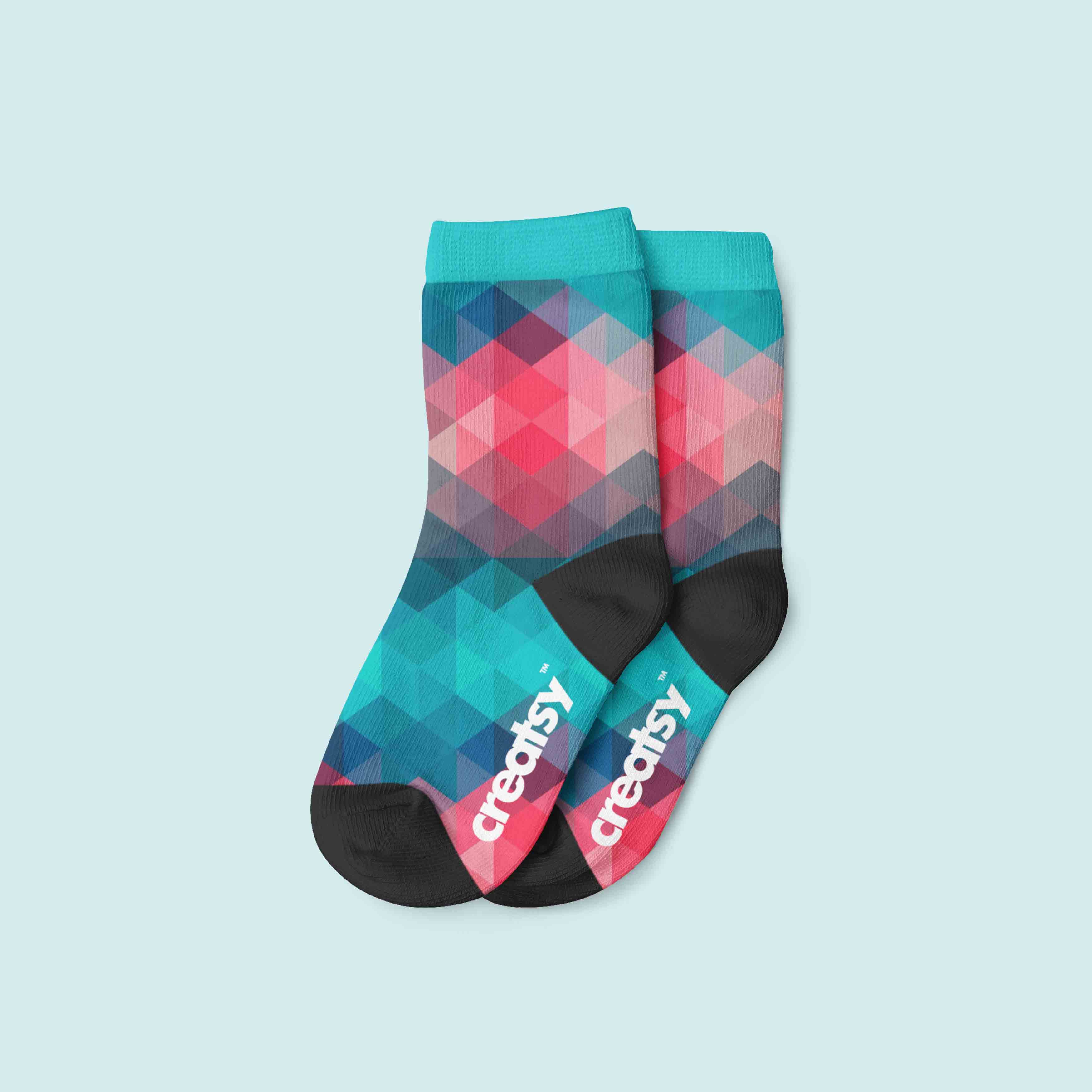 短袜设计贴图psd样机