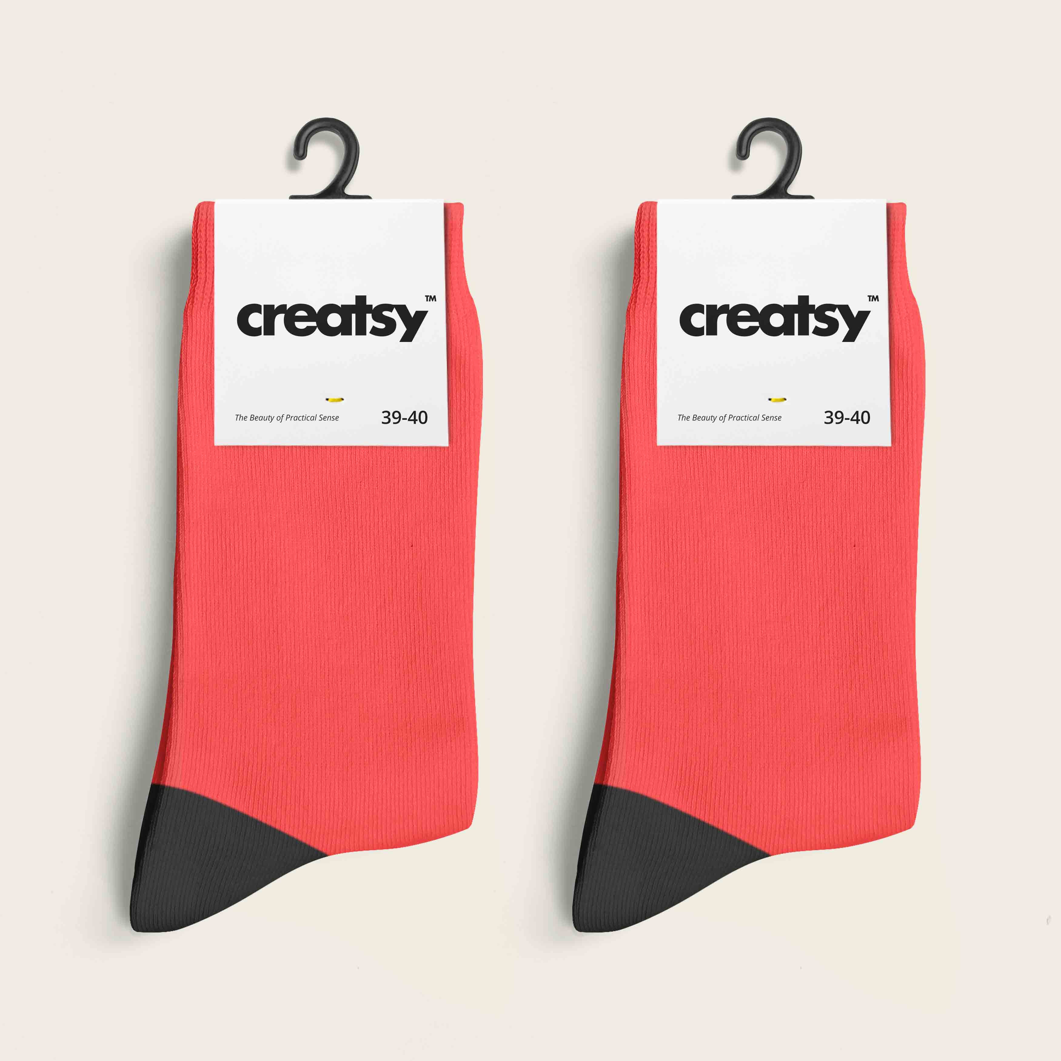 袜子包装设计ps样机贴图