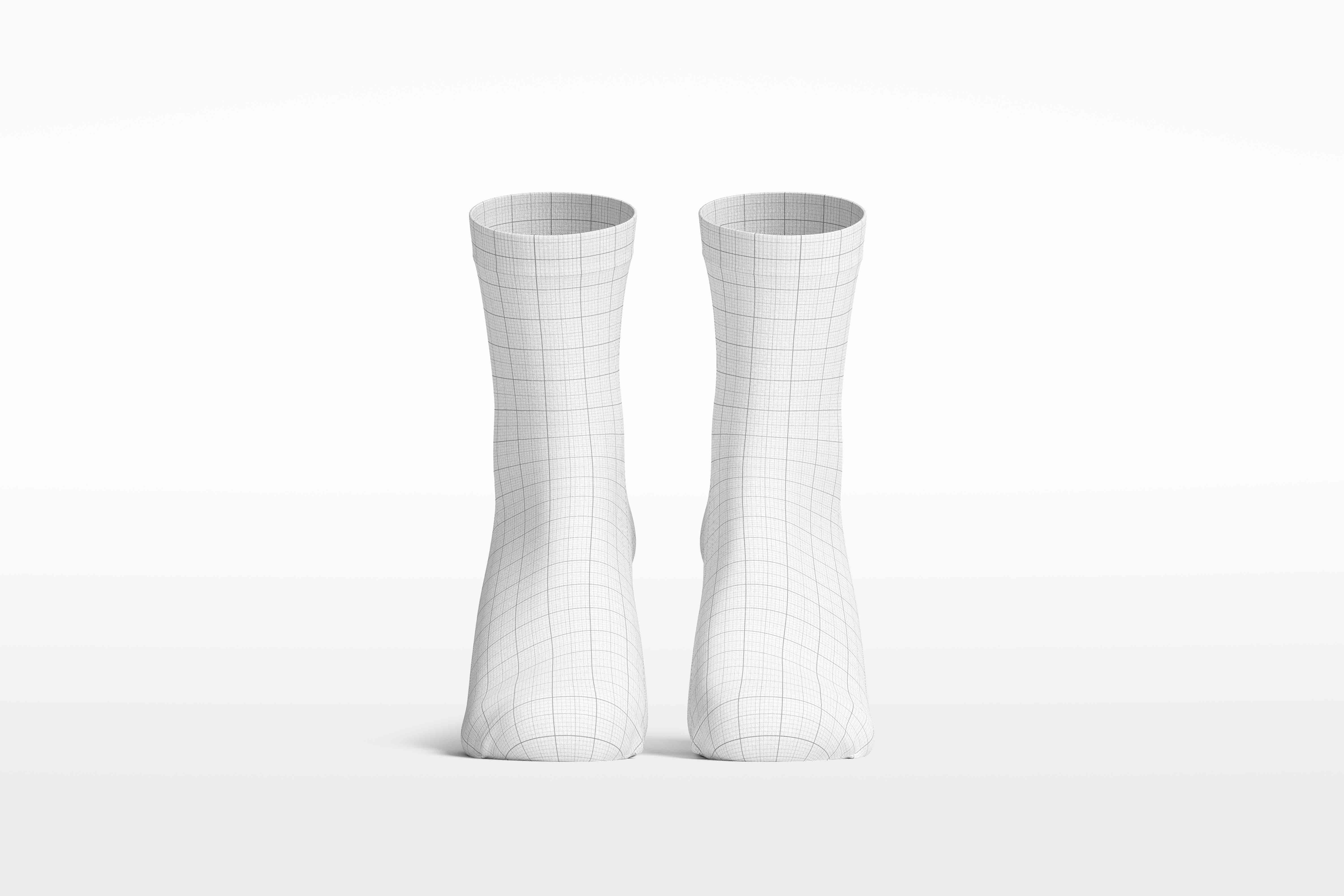 高帮袜子印花设计模版