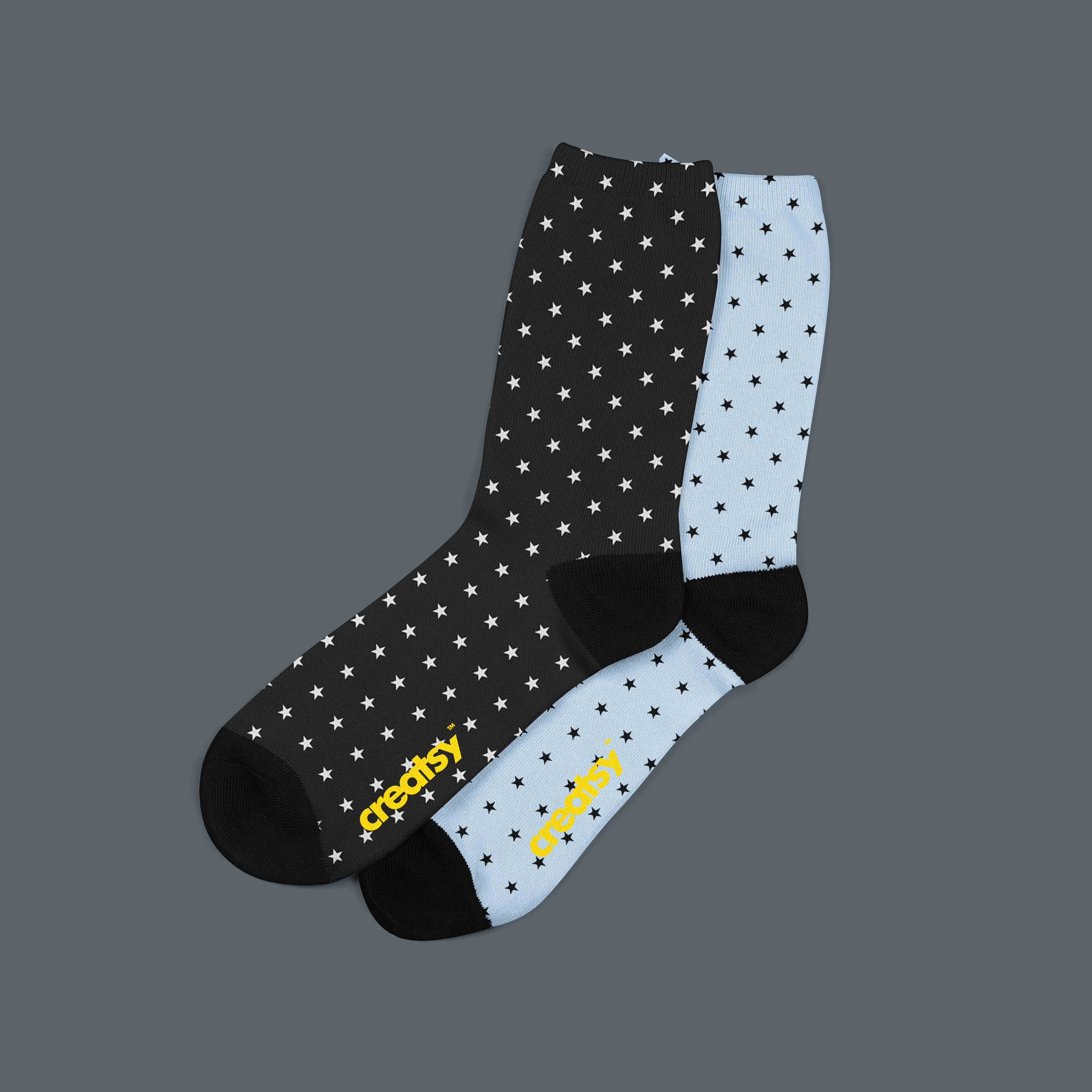 黑白风格的长袜贴图ps样机