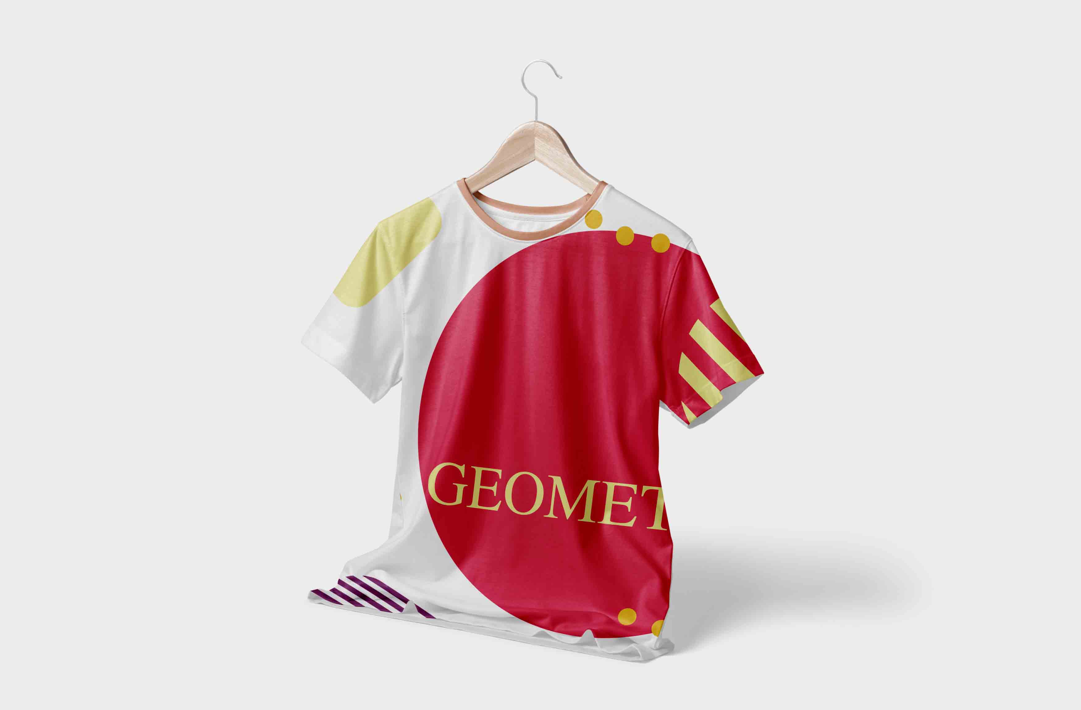 T恤衫LOGO印刷PSD贴图素材