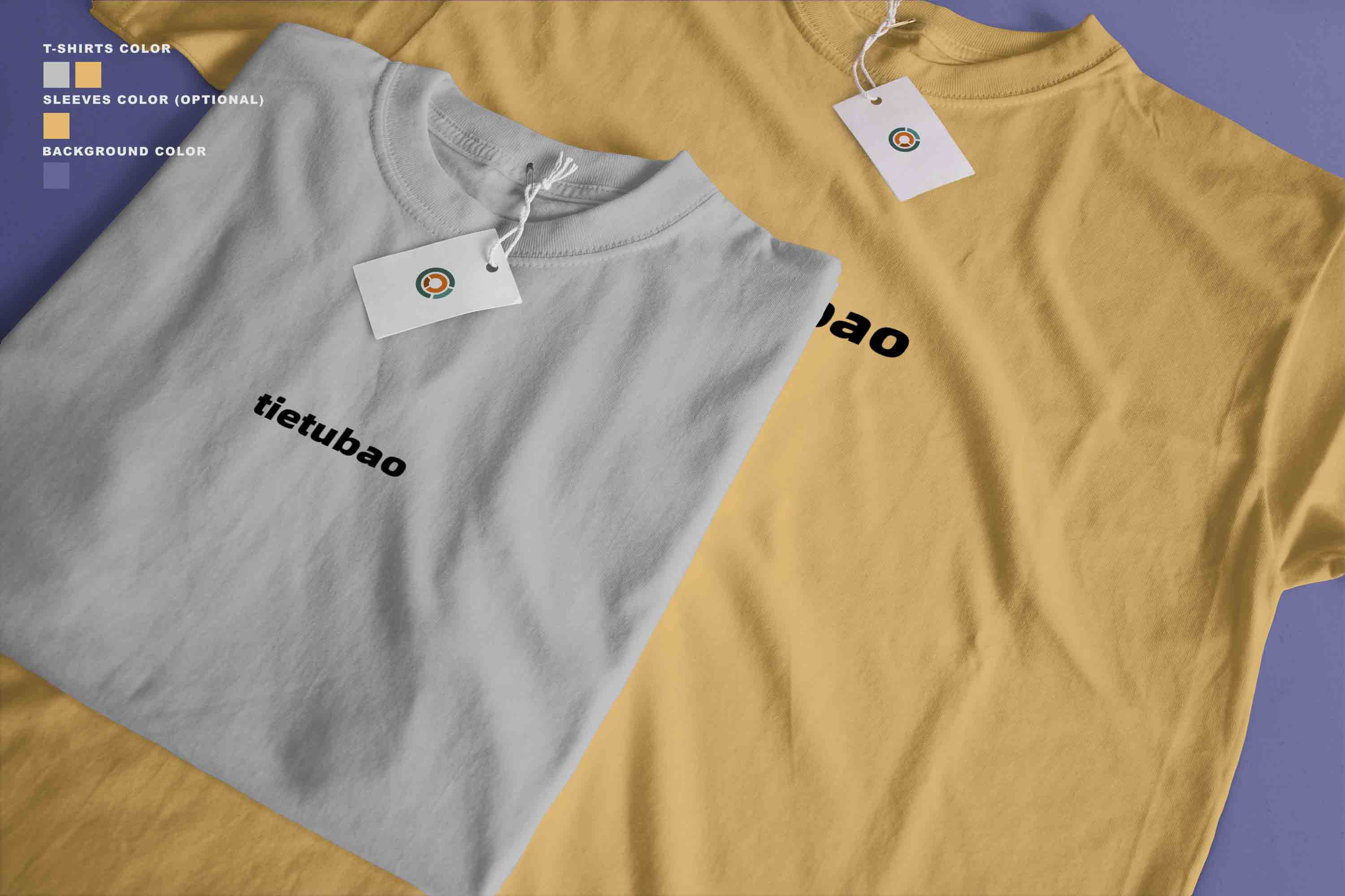 T恤衫场景展示PSD贴图素材