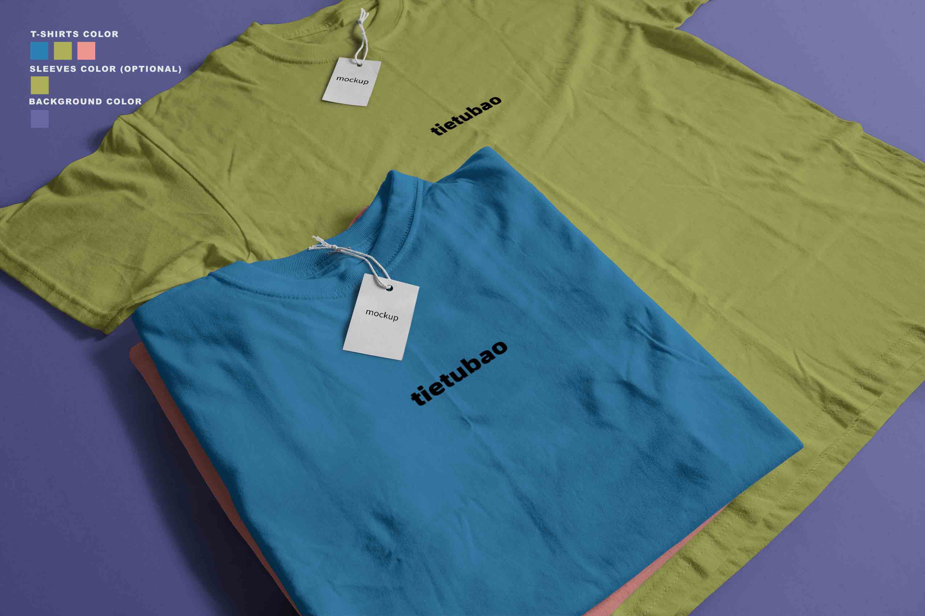 T恤衫设计PSD贴图样机素材