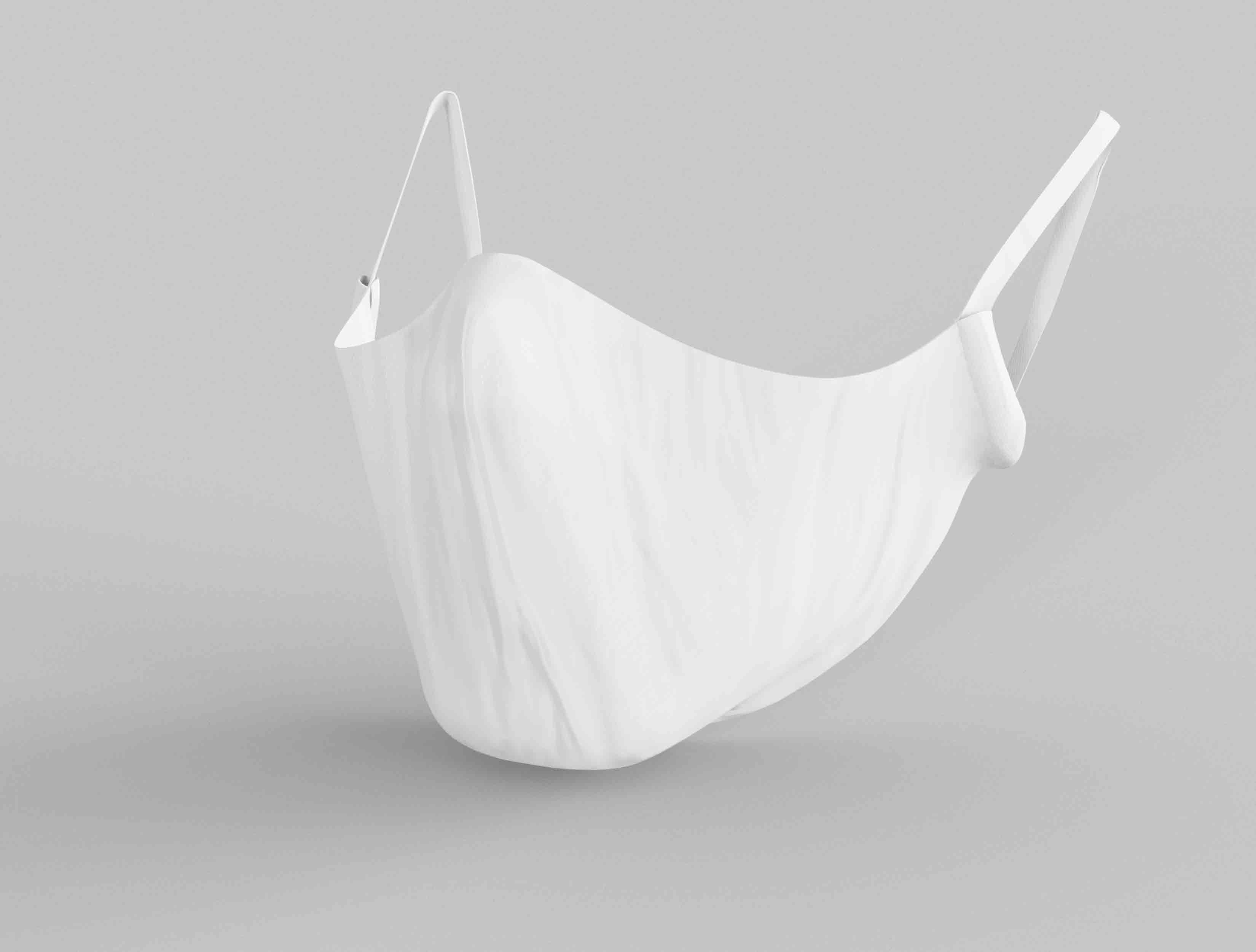 一次性口罩psd智能贴图样机素材