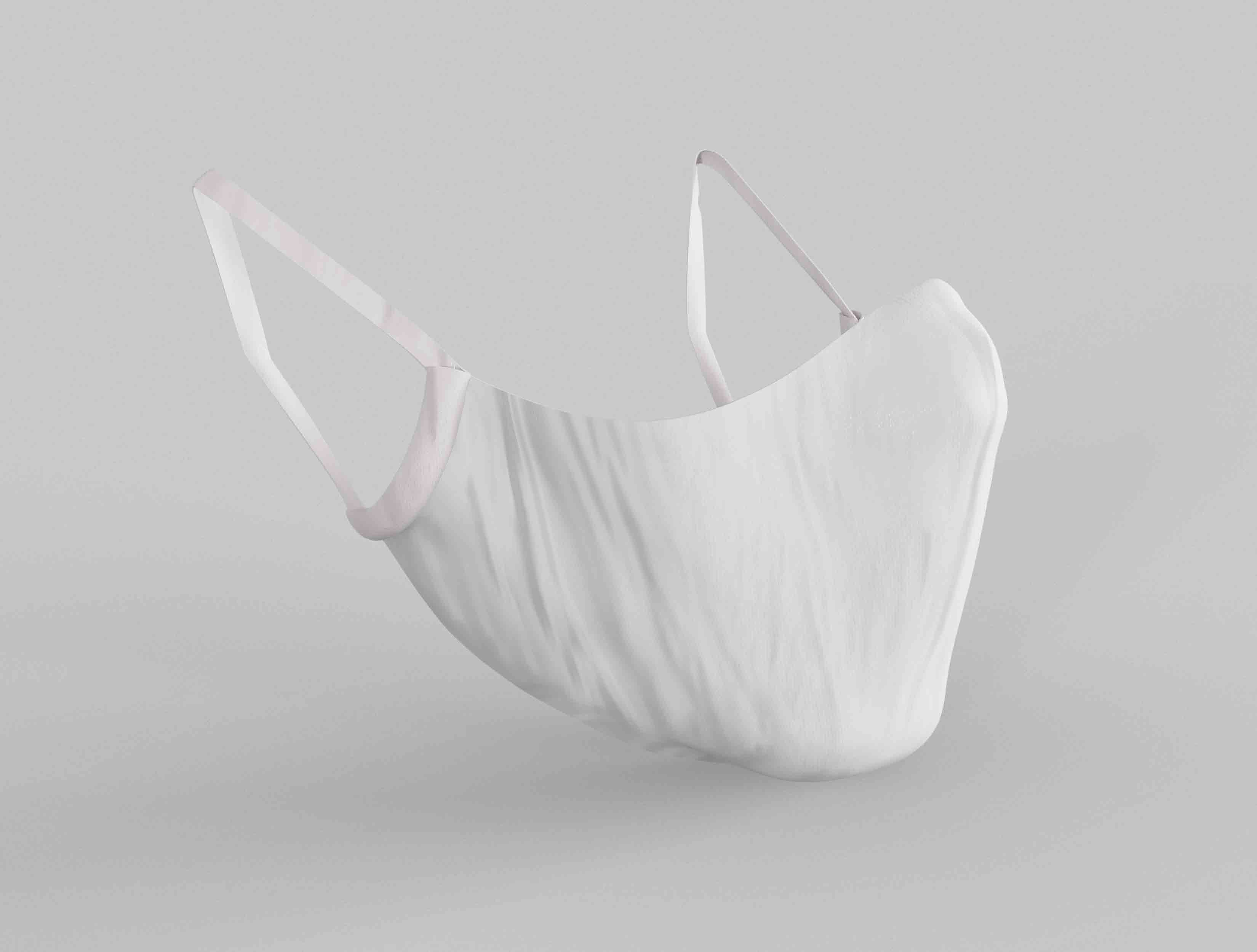 一次性口罩设计psd智能贴图样机素材