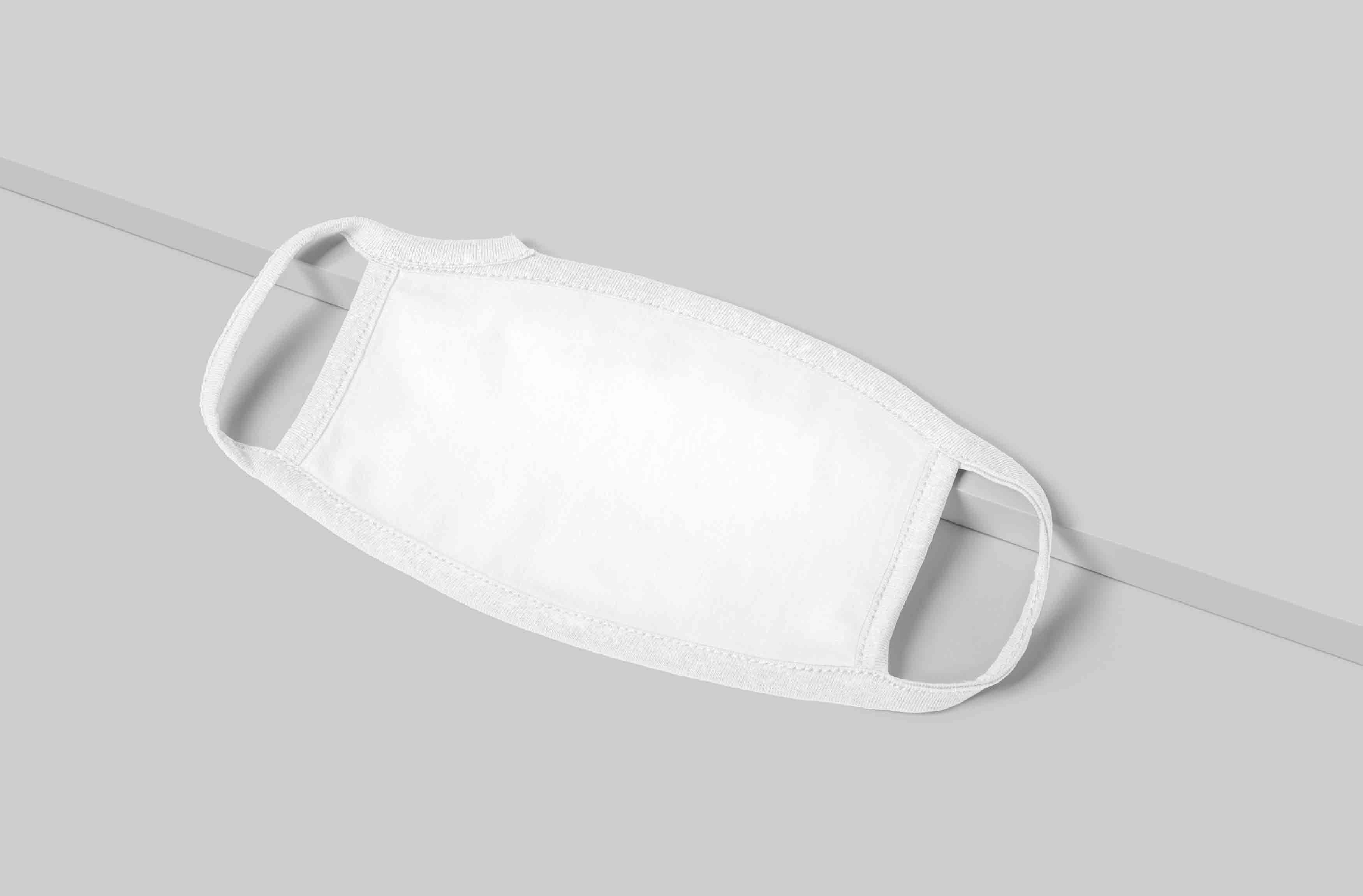 一次性口罩设计创意展示psd智能贴图样机素材