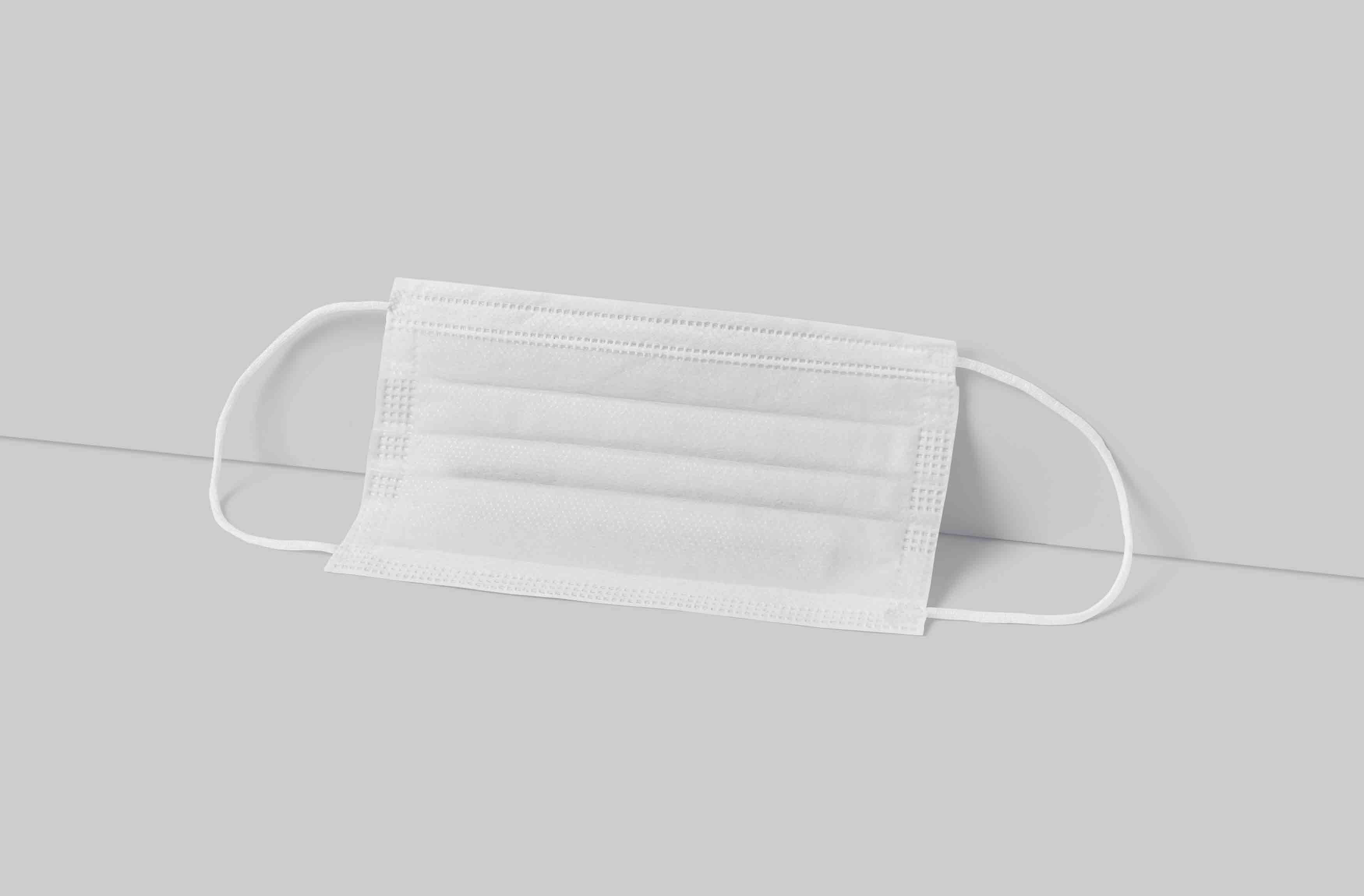 一次性防病毒口罩psd智能贴图样机素材