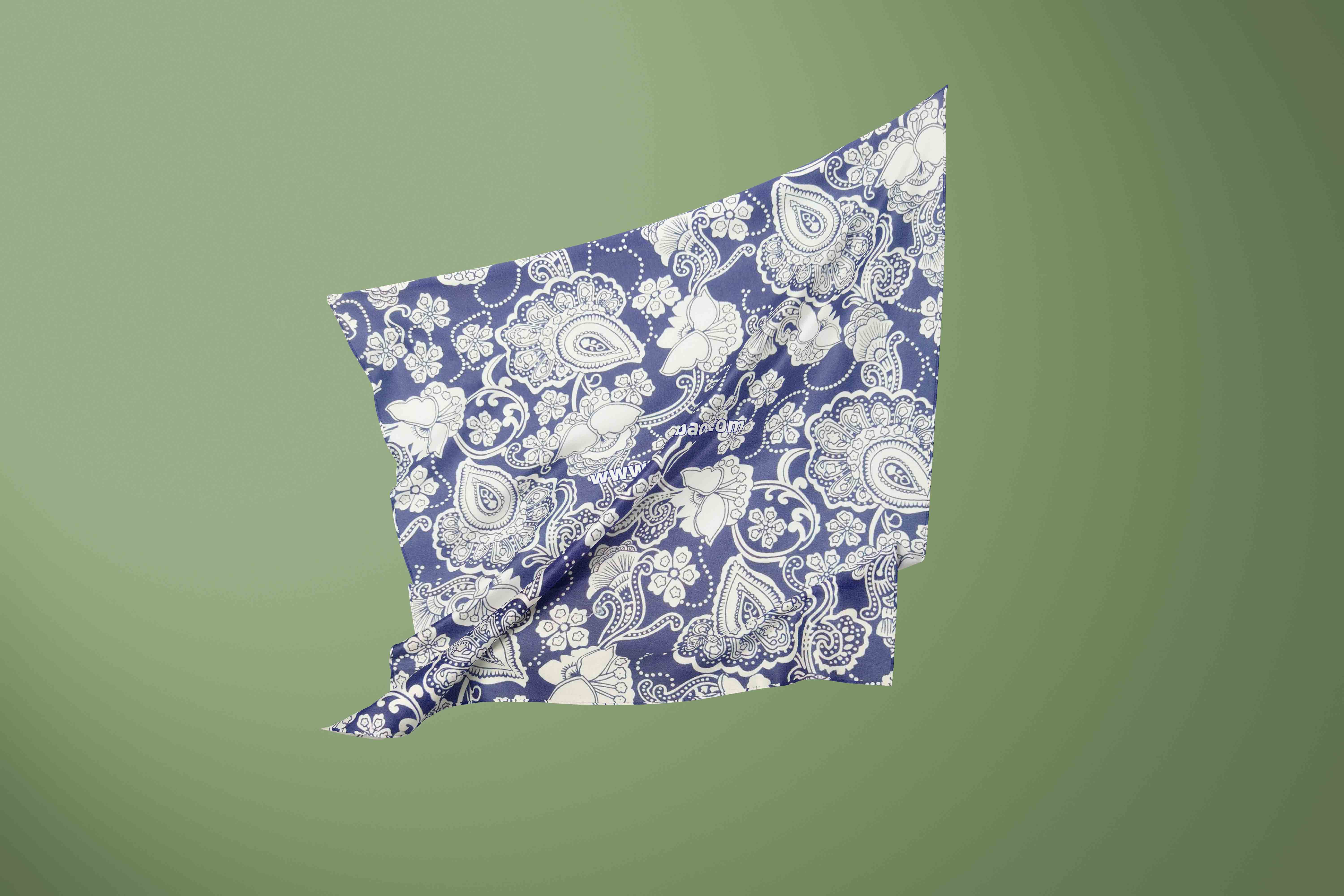 丝巾面料图案设计PSD智能贴图样机