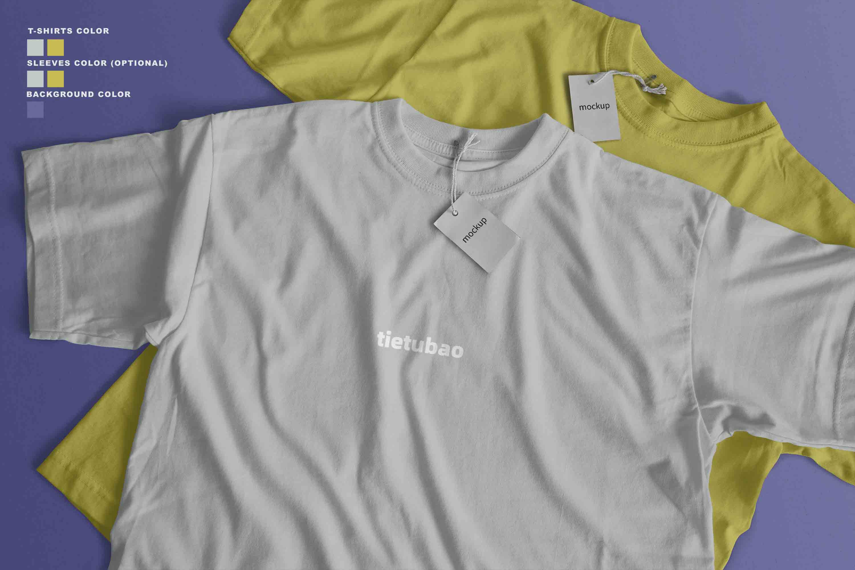 免费T恤衫PSD贴图素材