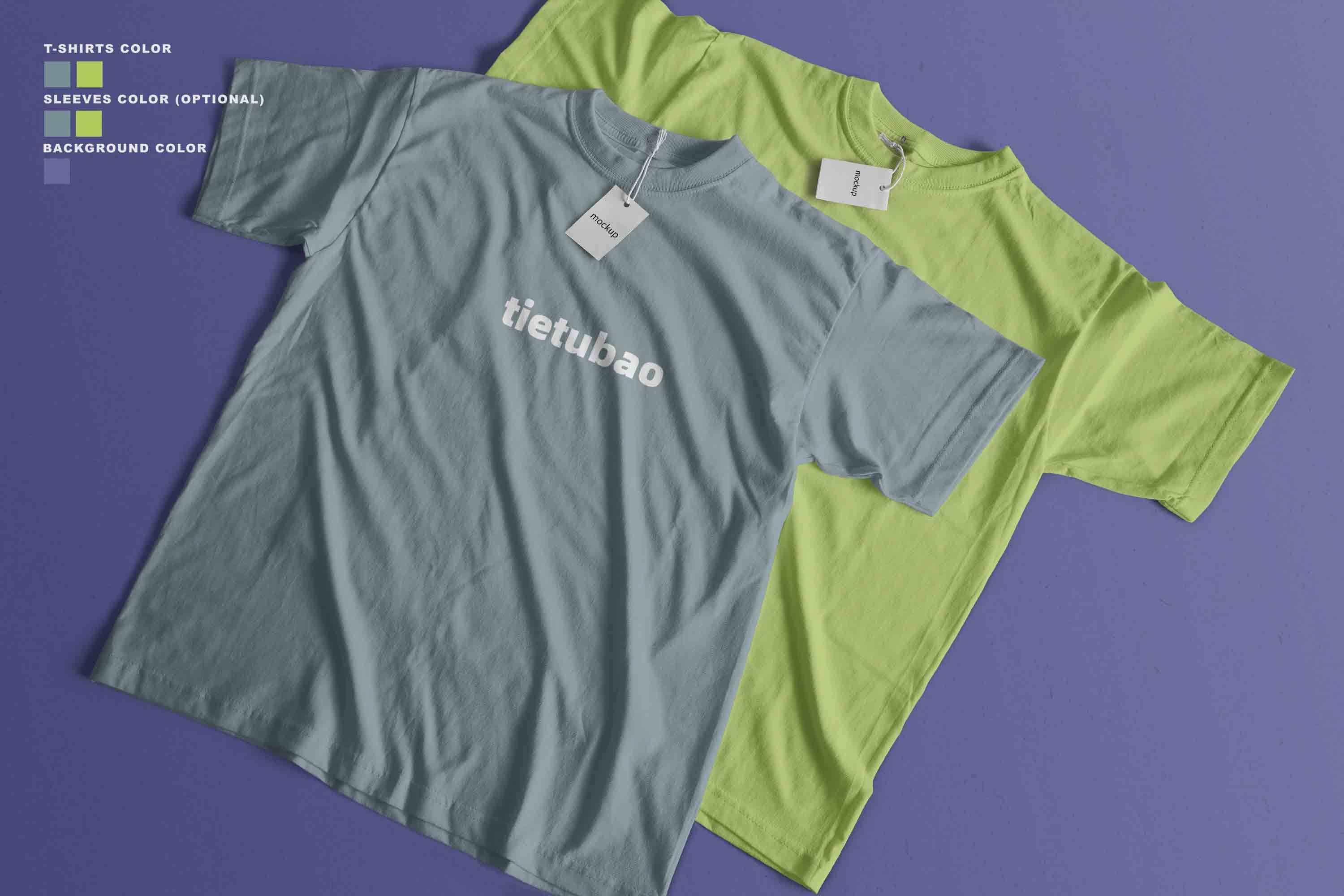 免费T恤衫设计PSD贴图素材