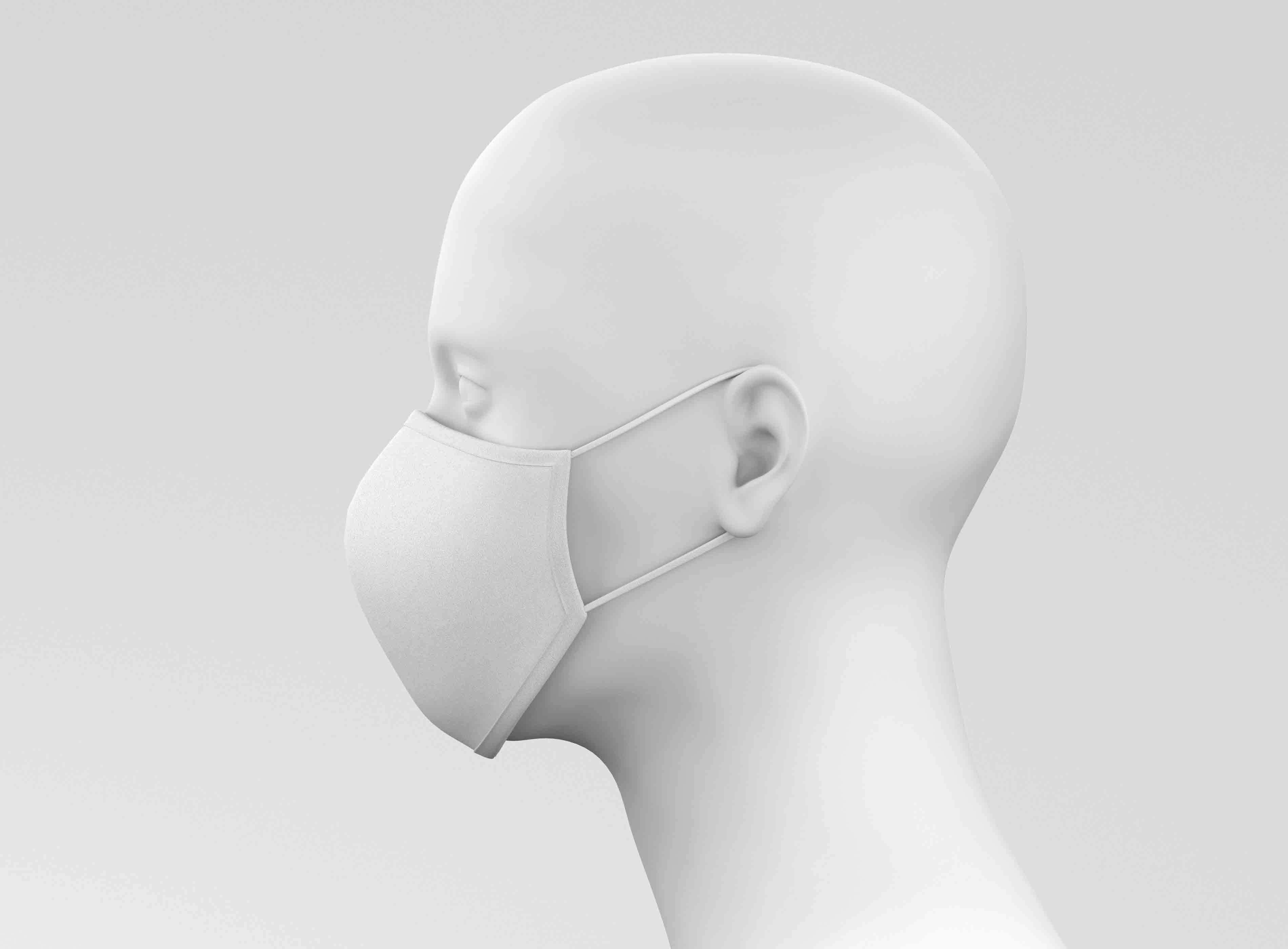 创意口罩设计ps智能贴图素材