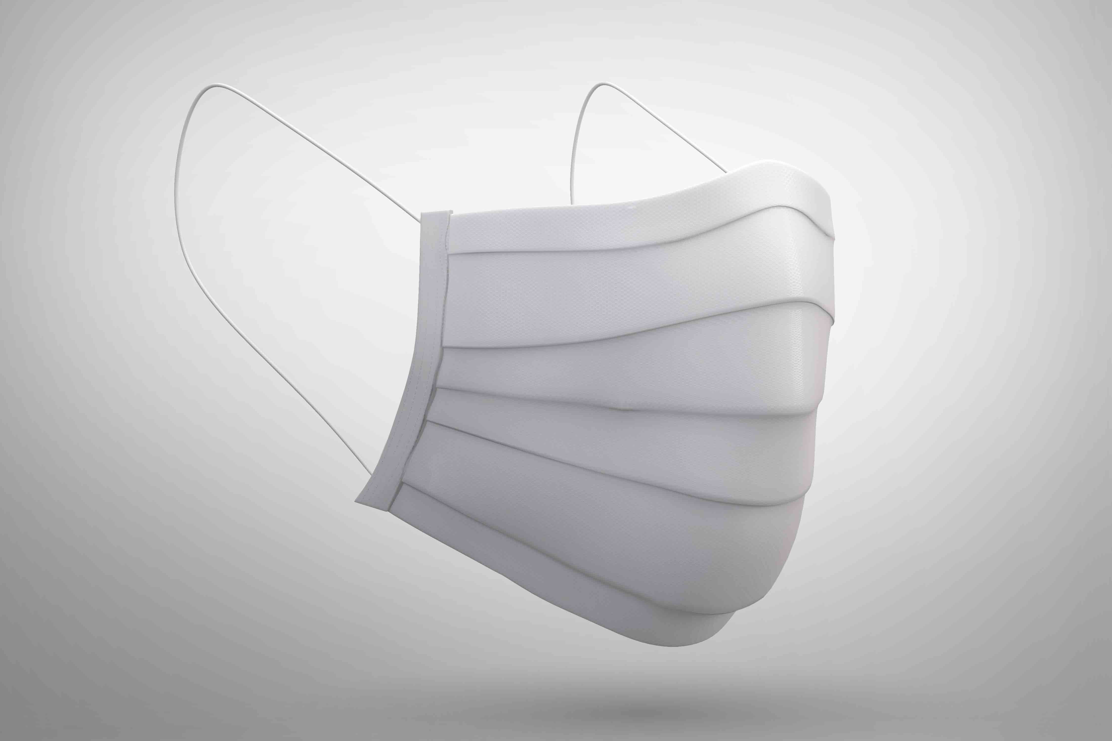 医用褶皱口罩ps智能贴图素材