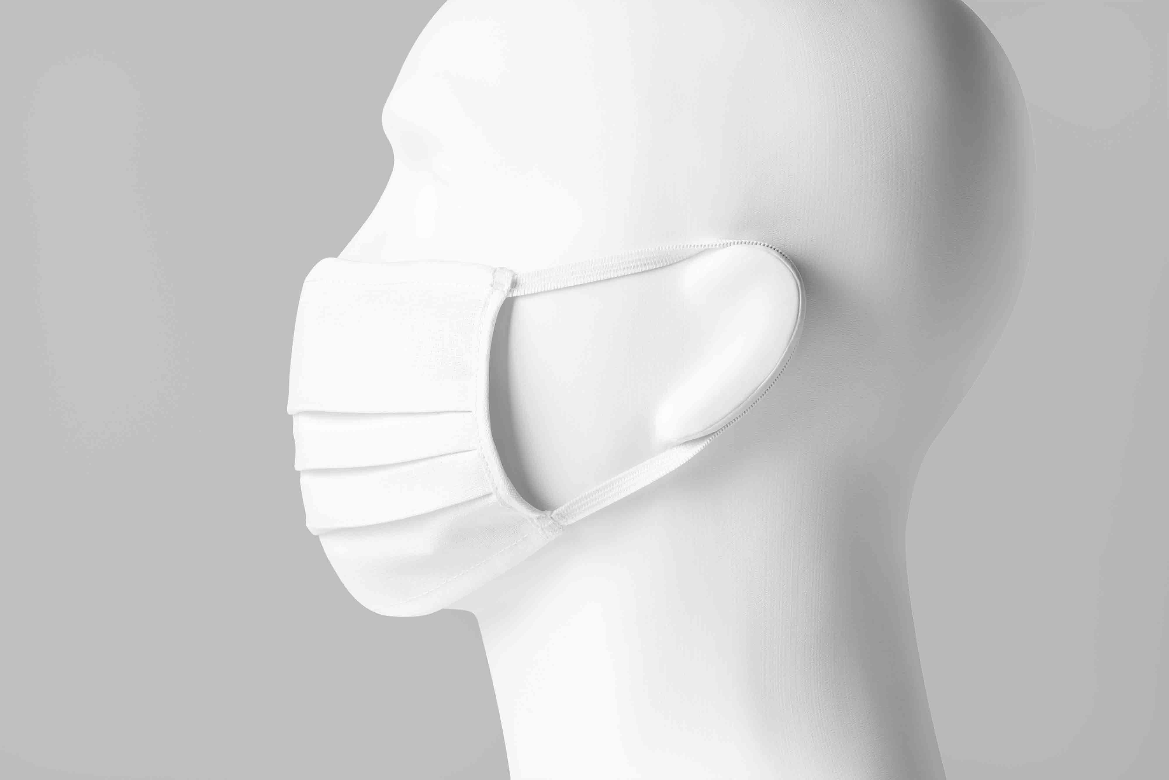 口罩侧面展示模特ps智能贴图素材