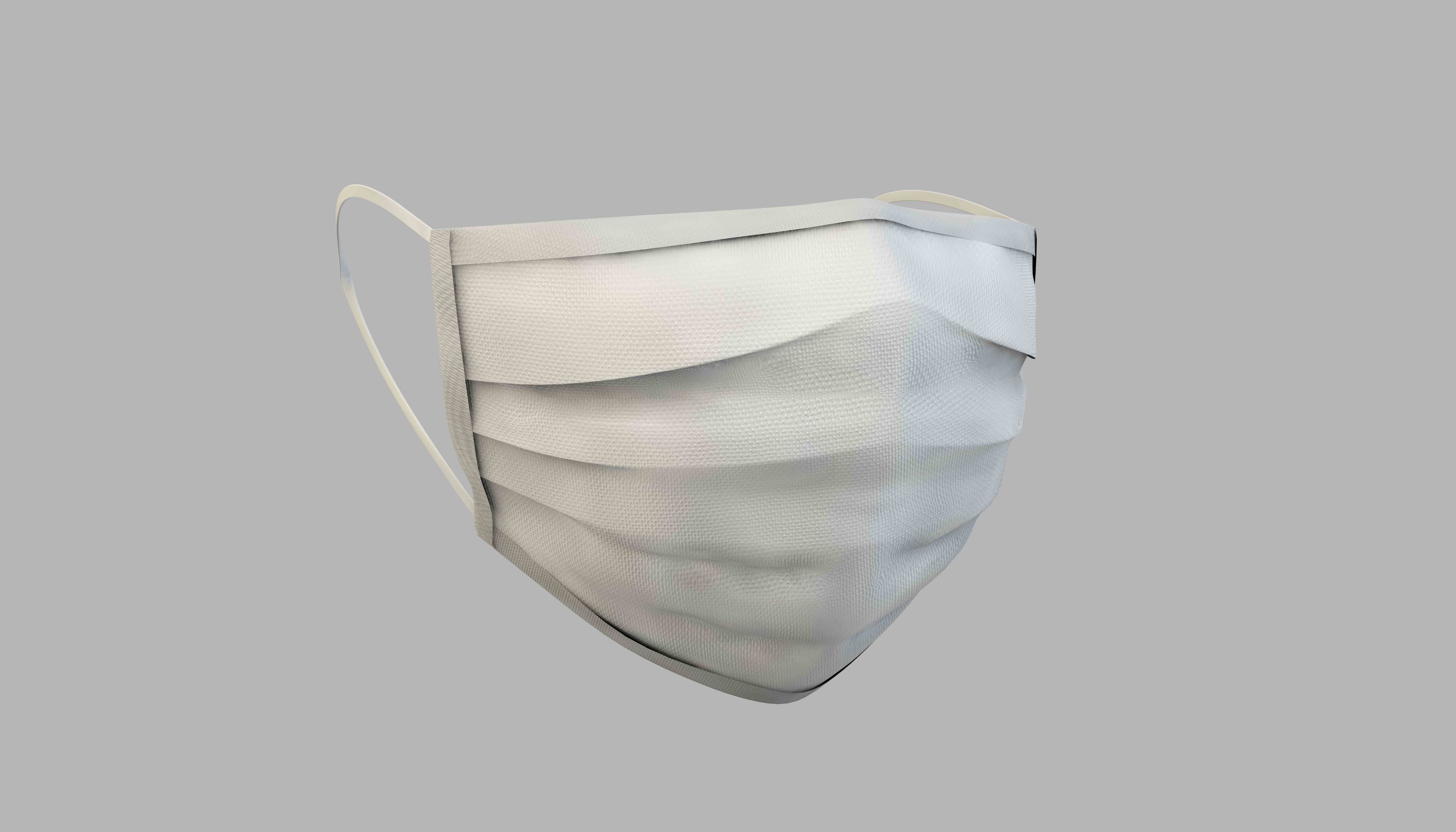 口罩侧面设计ps贴图