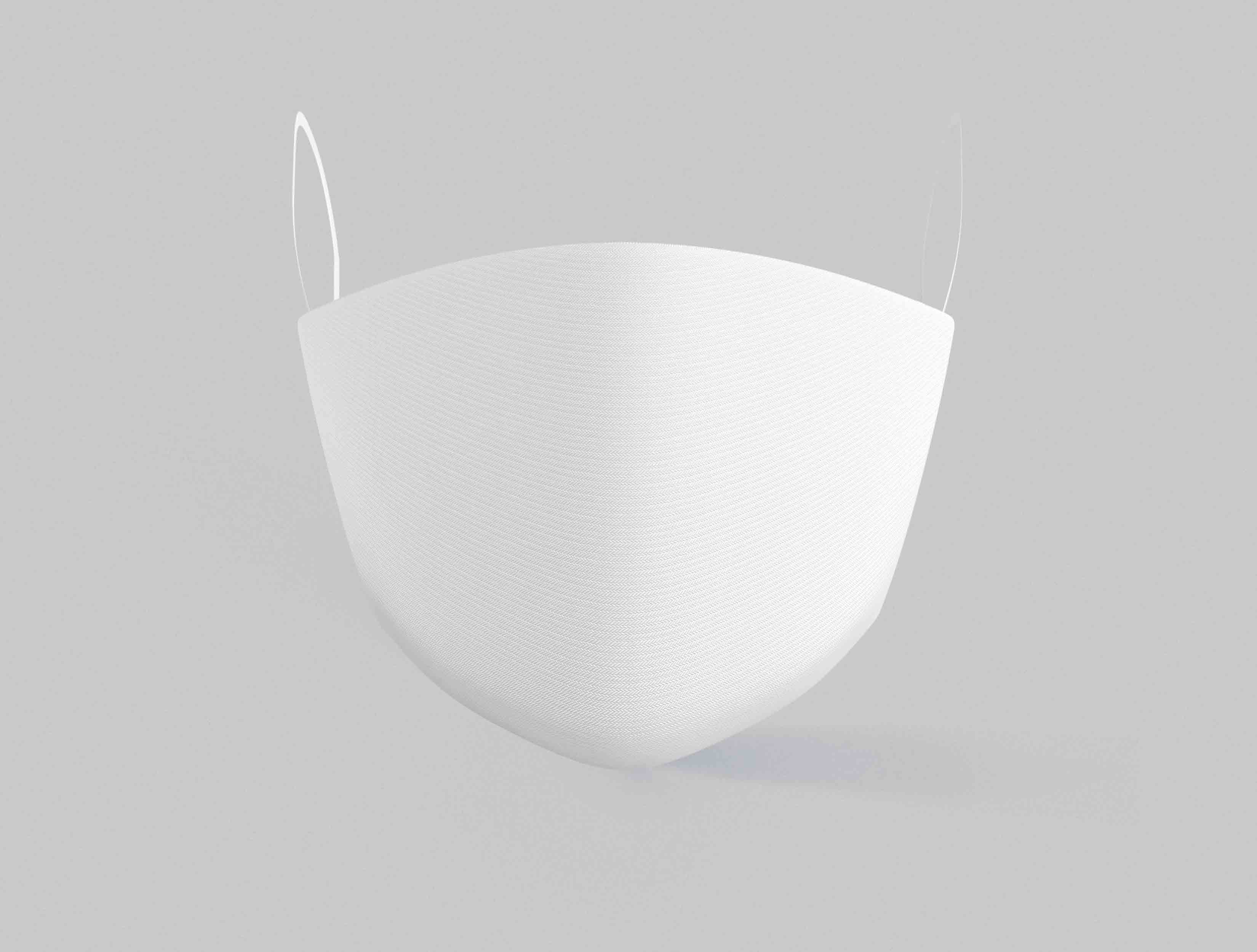 口罩前视图ps智能贴图素材