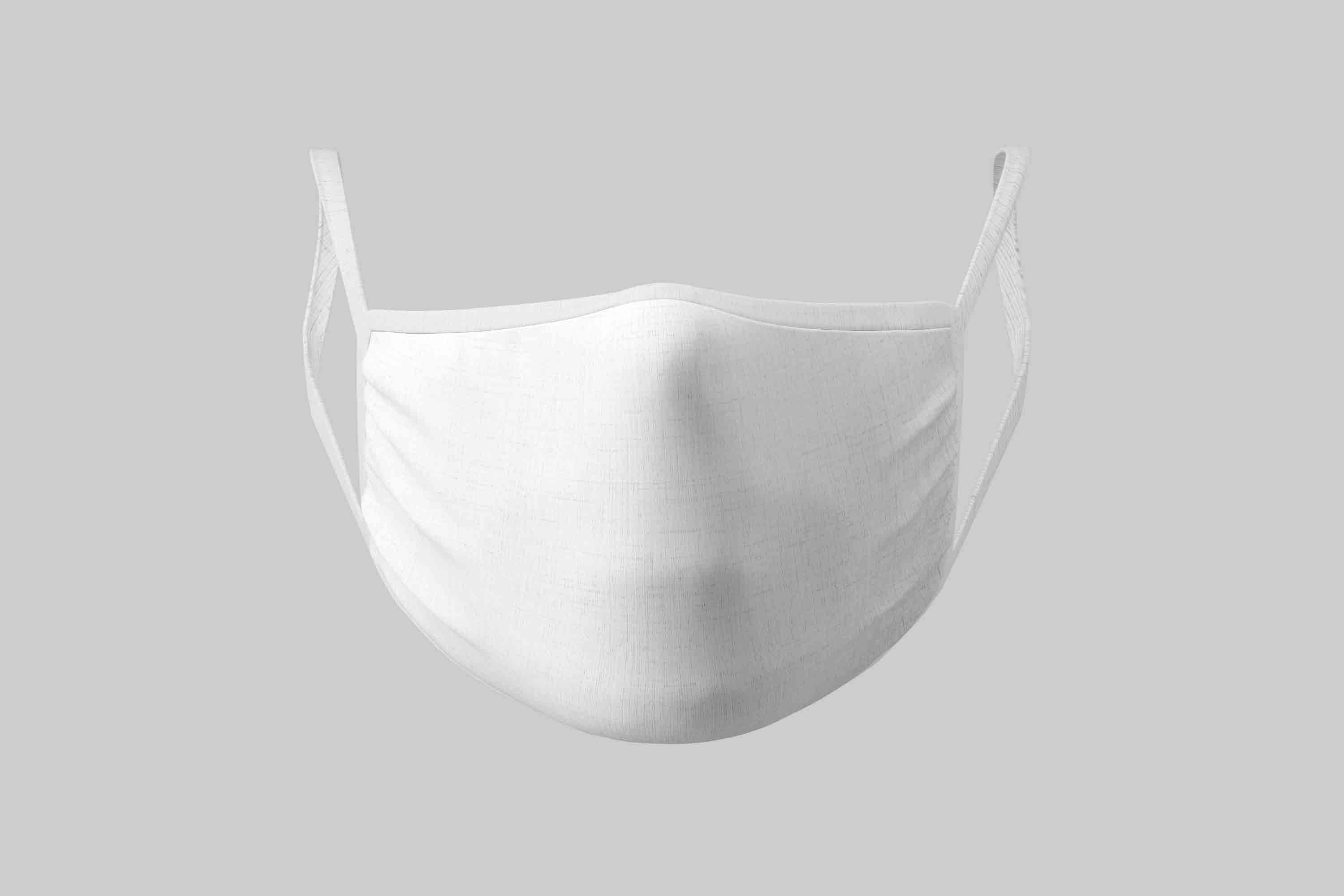 口罩前视图展示ps智能贴图素材