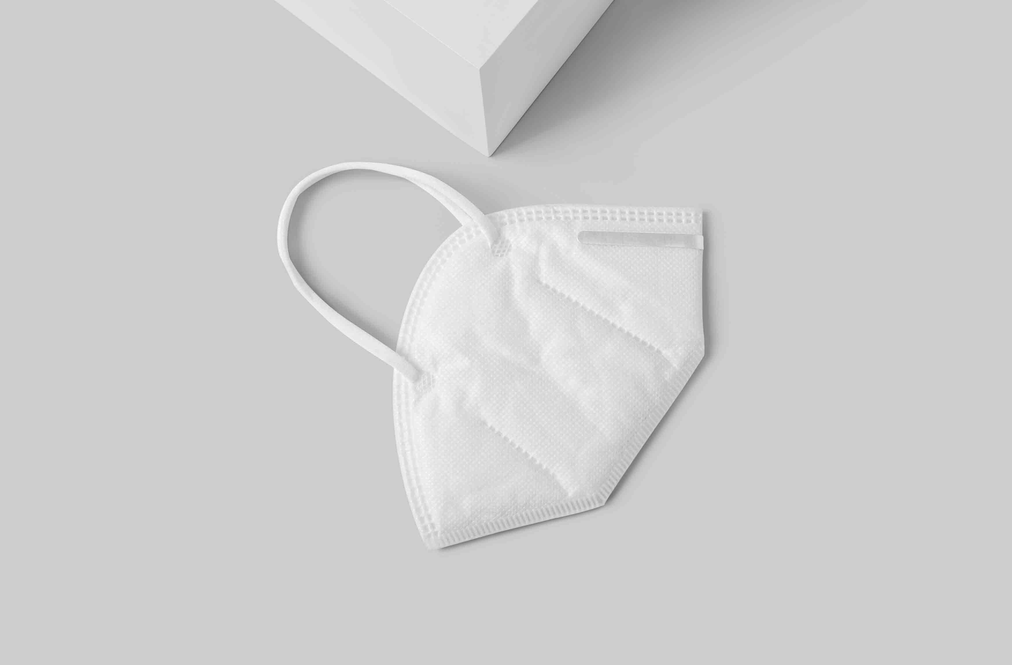 口罩折叠展示ps智能贴图素材