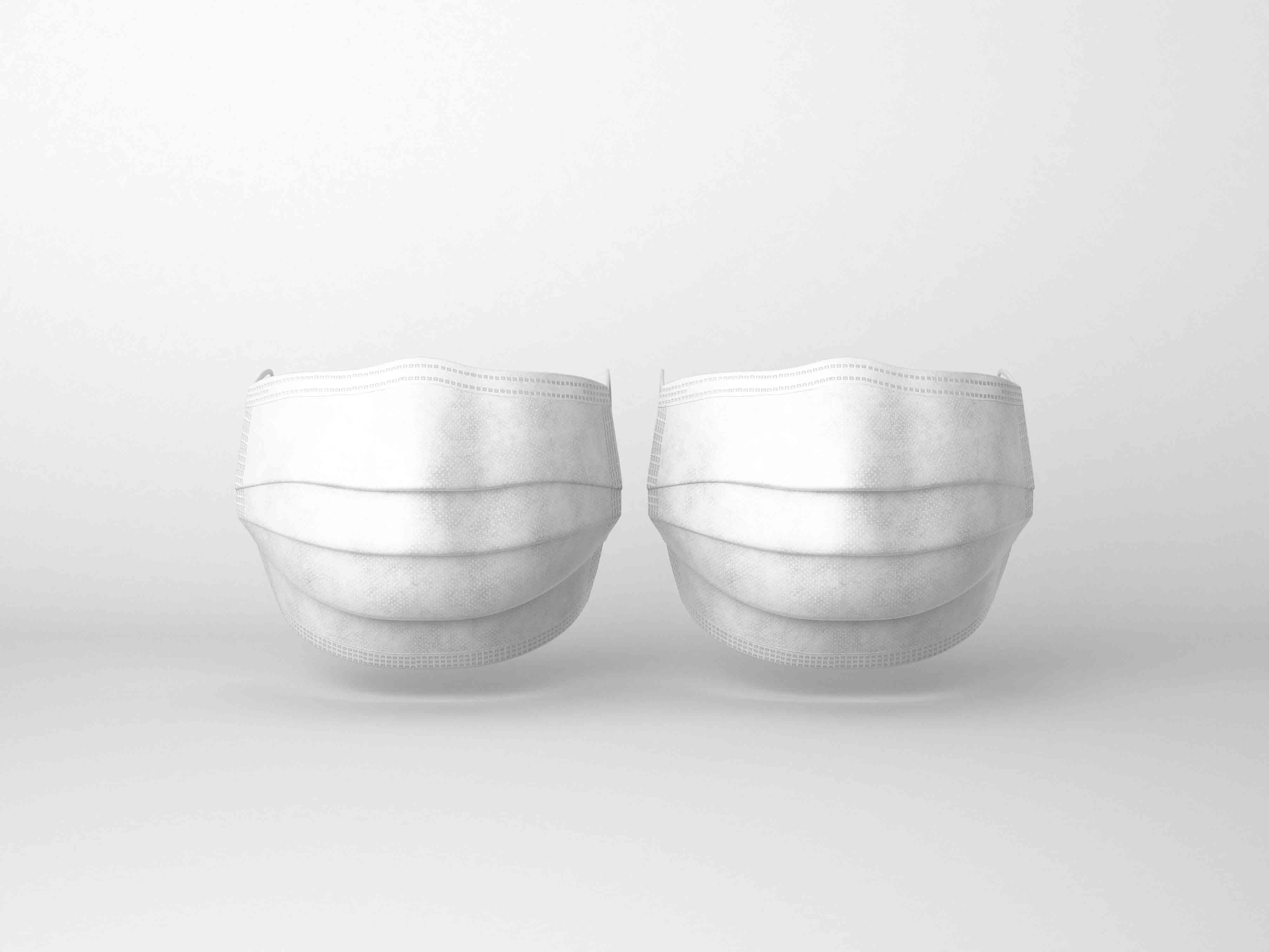 口罩正面展示图ps贴图素材