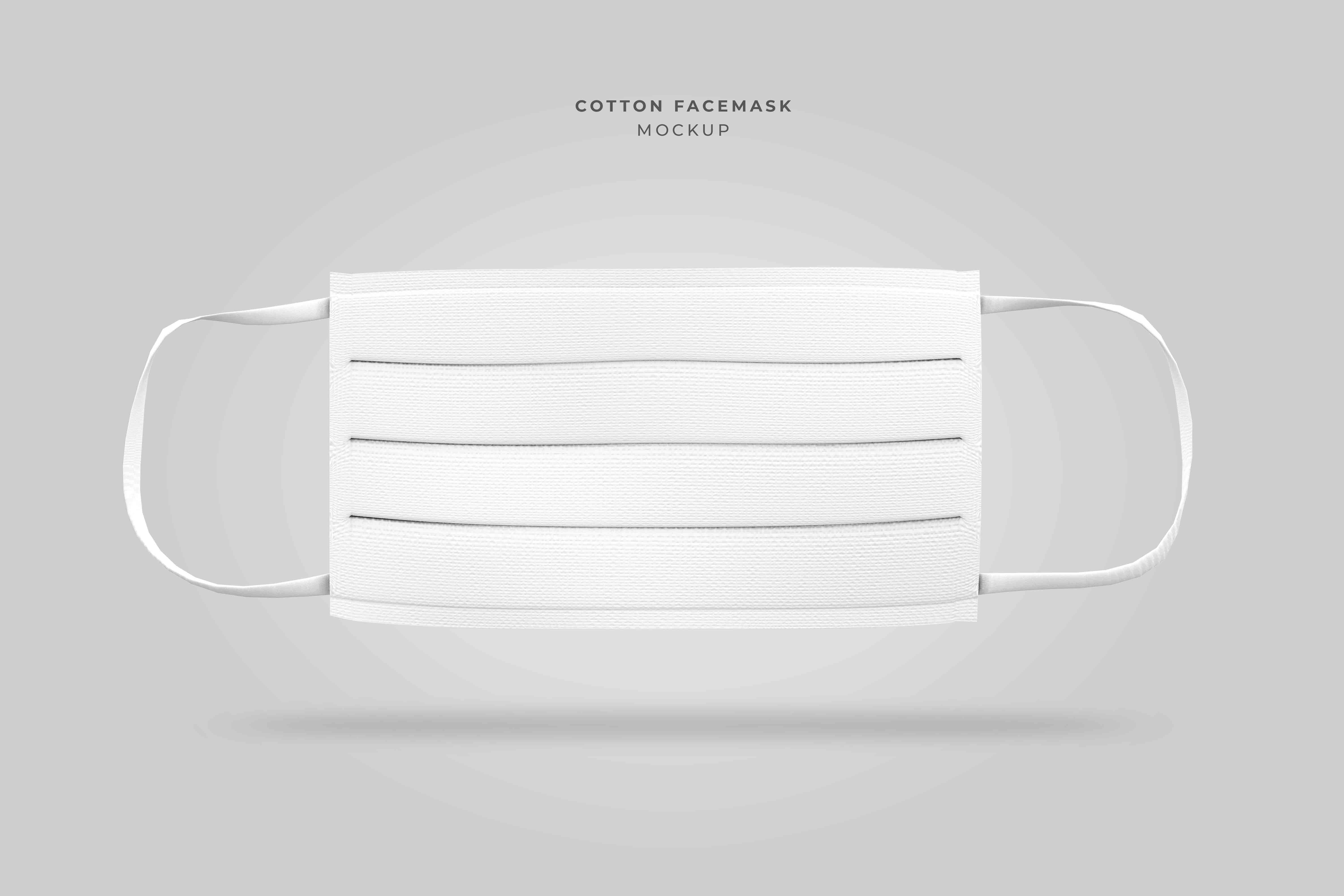 口罩正面设计logo贴图素材