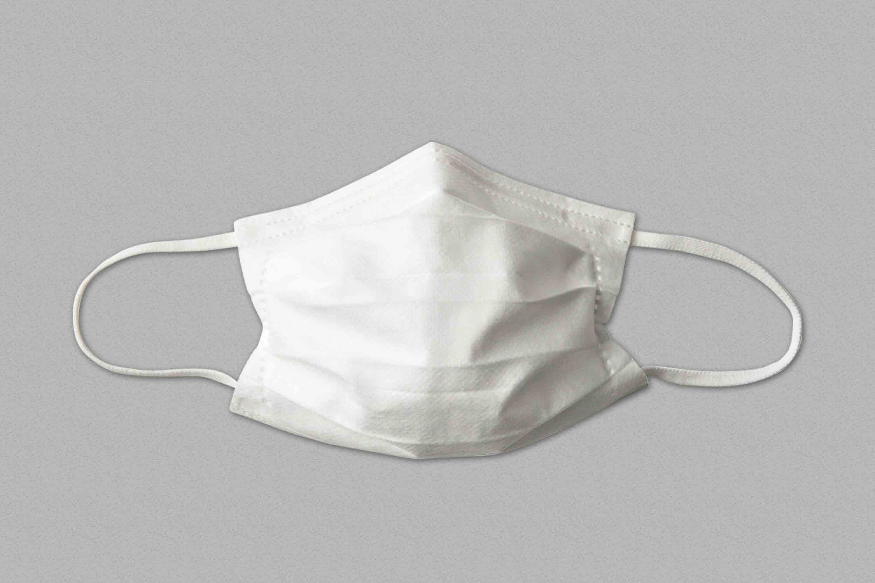 口罩褶皱效果图logo贴图素材