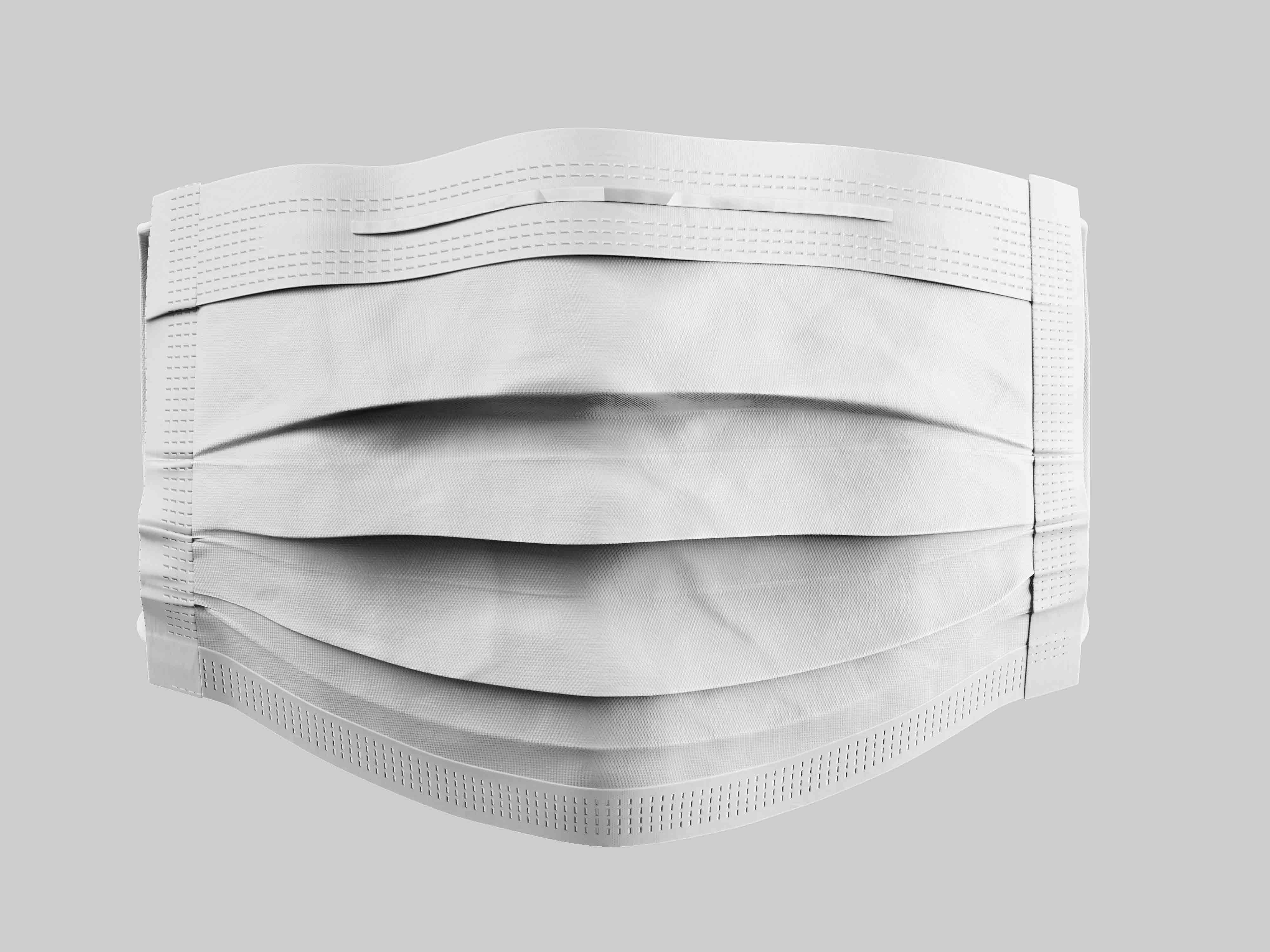 口罩褶皱设计效果图psd智能贴图样机素材