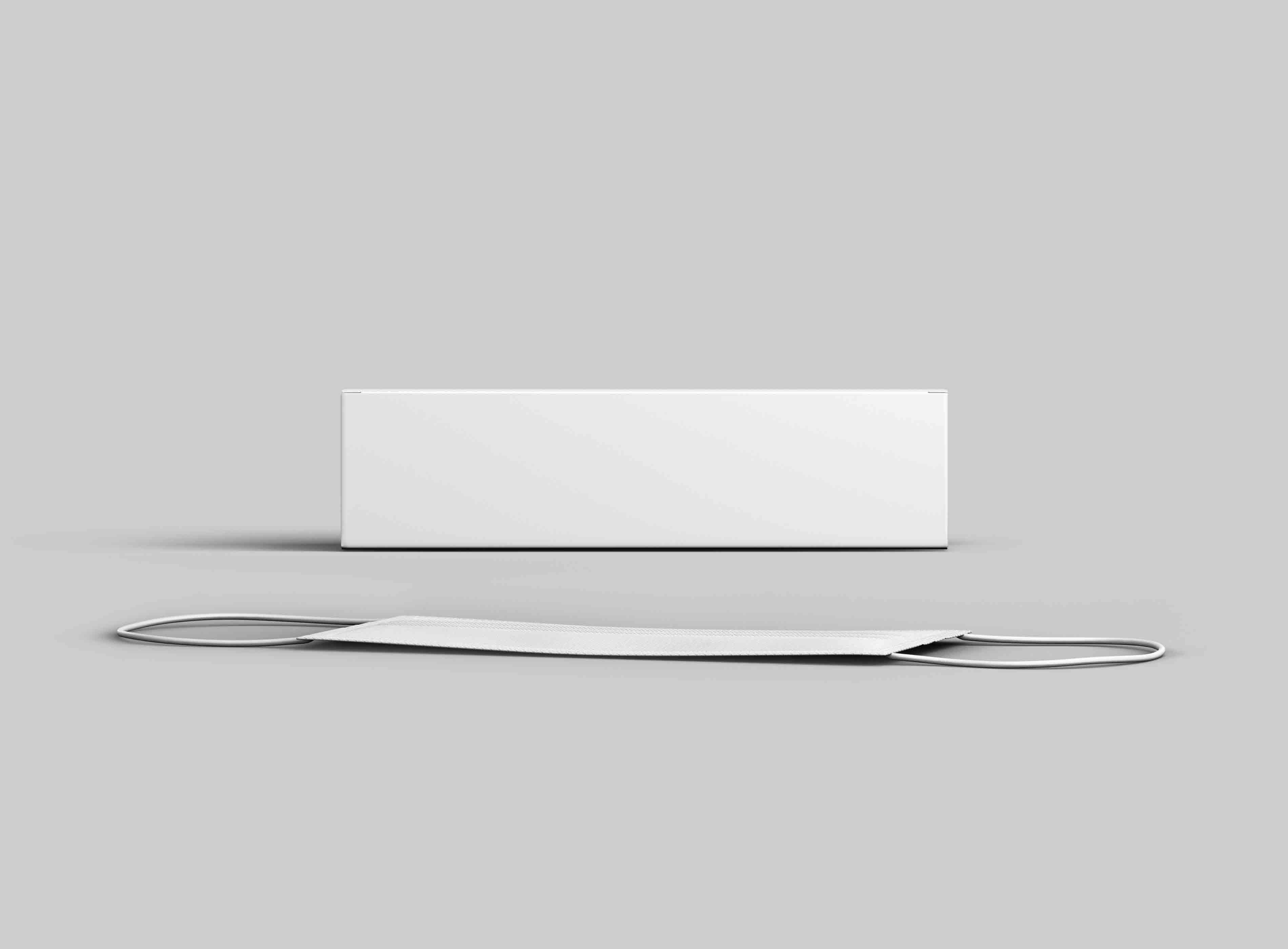 口罩设计psd贴图文件样机