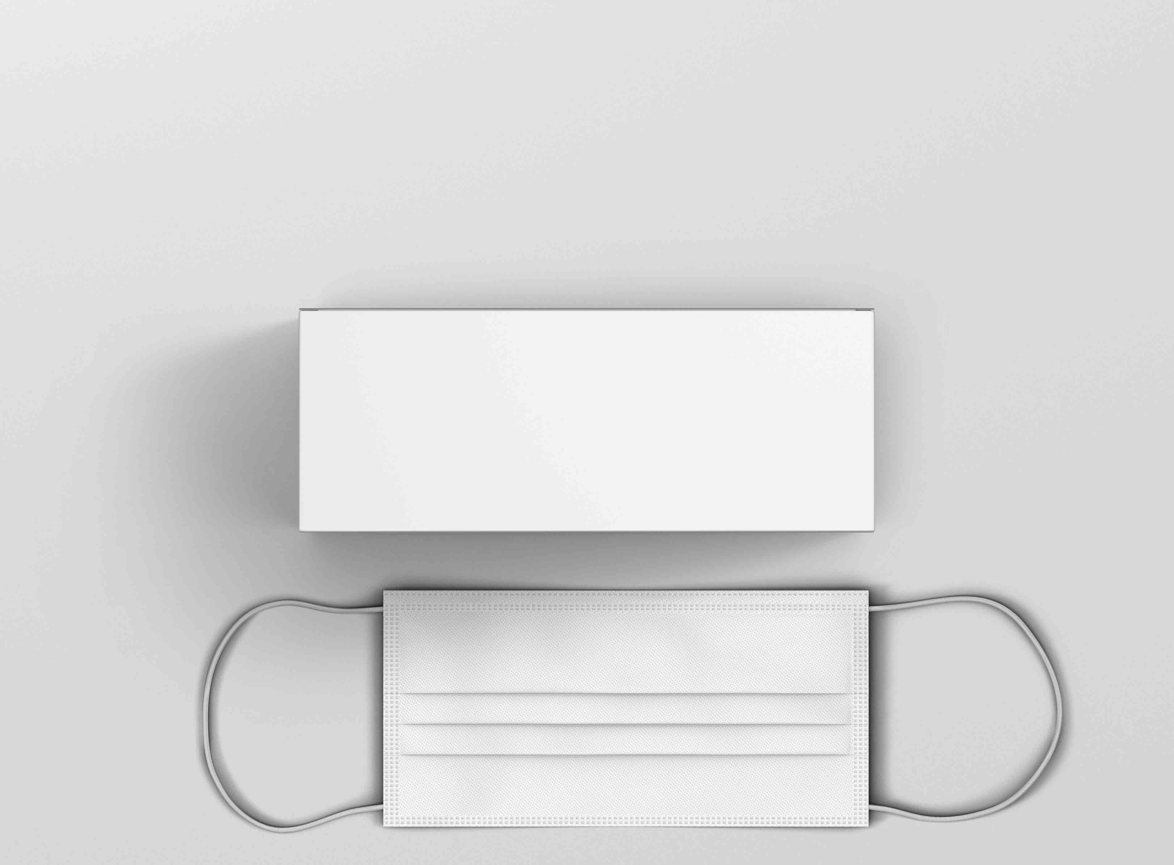 口罩设计psd贴图素材