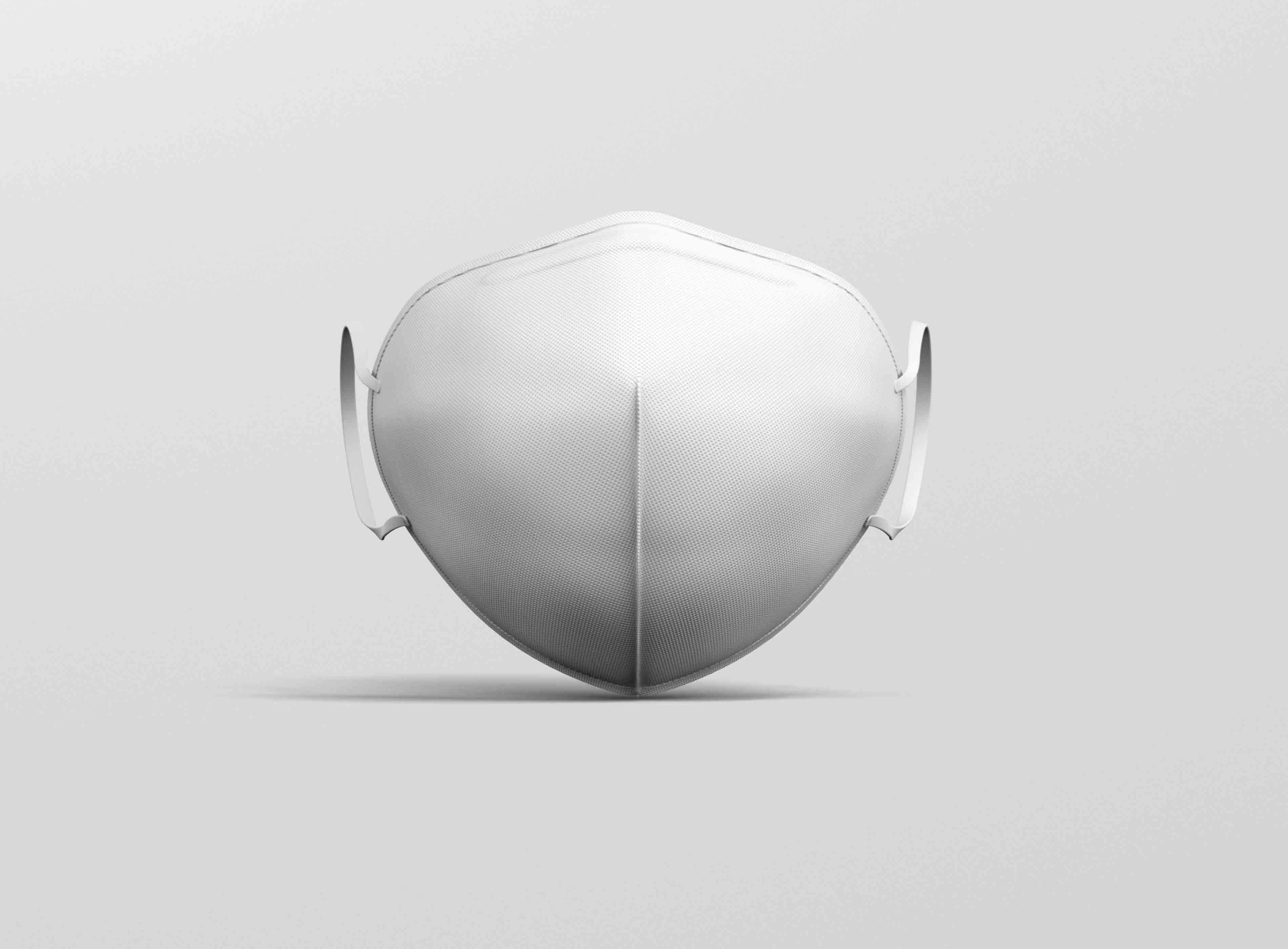 口罩设计vi效果图psd模板