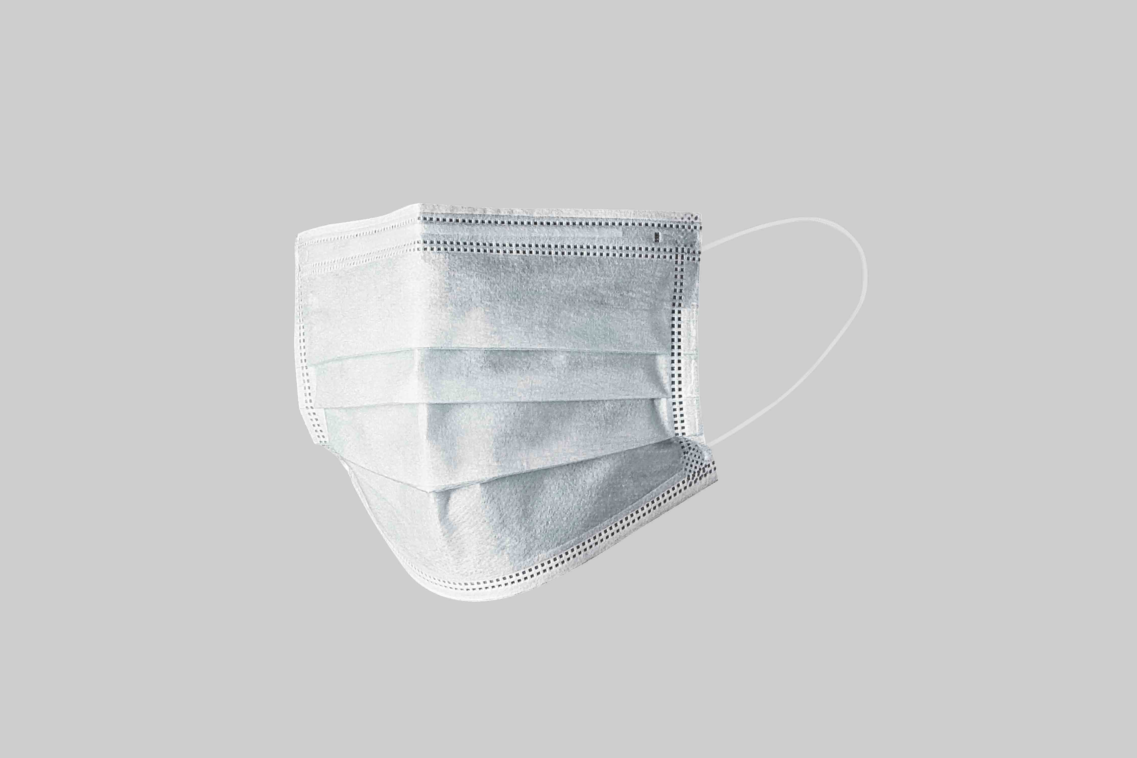 口罩设计前视图效果ps智能贴图素材