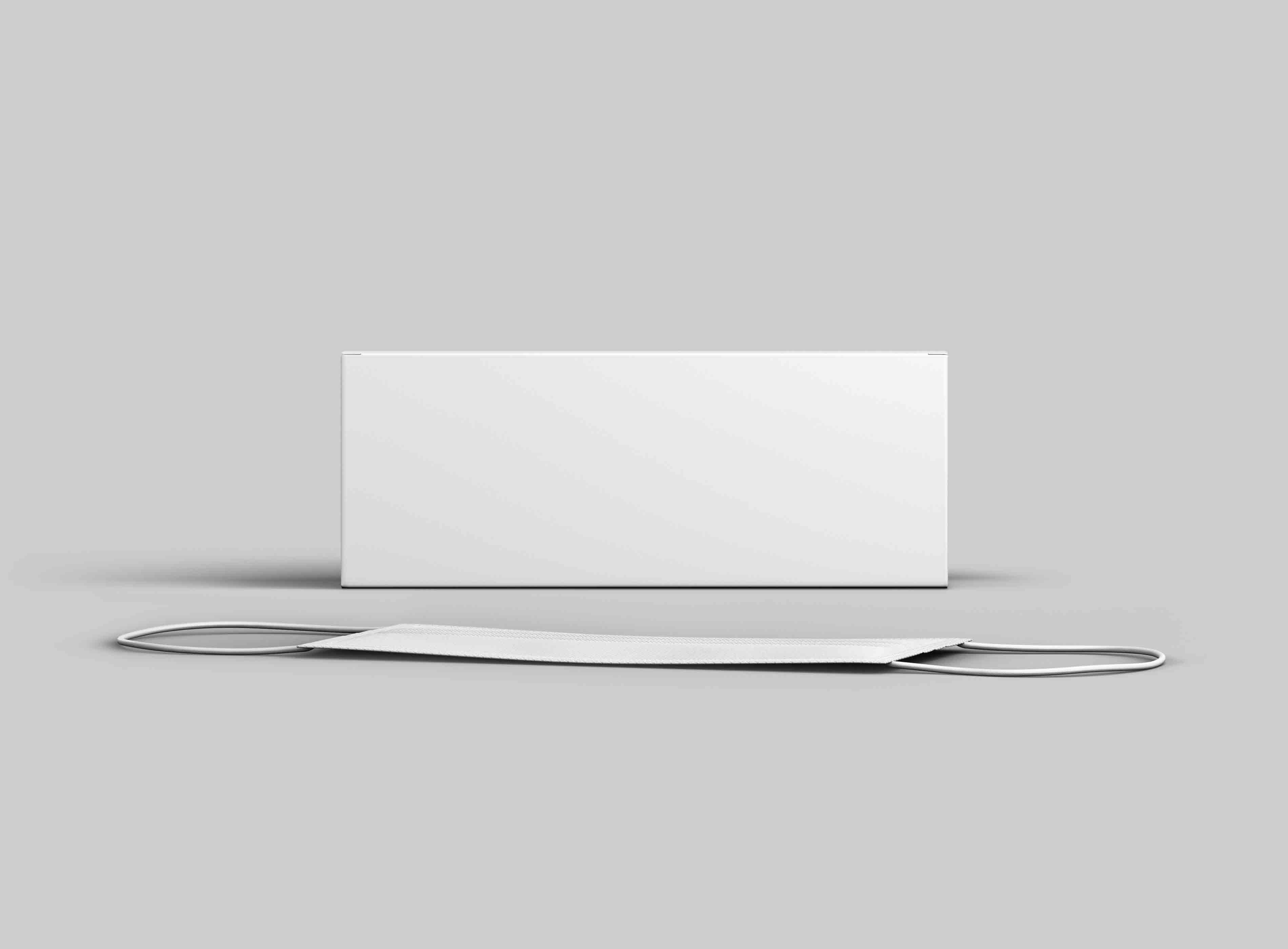 口罩设计图psd贴图文件