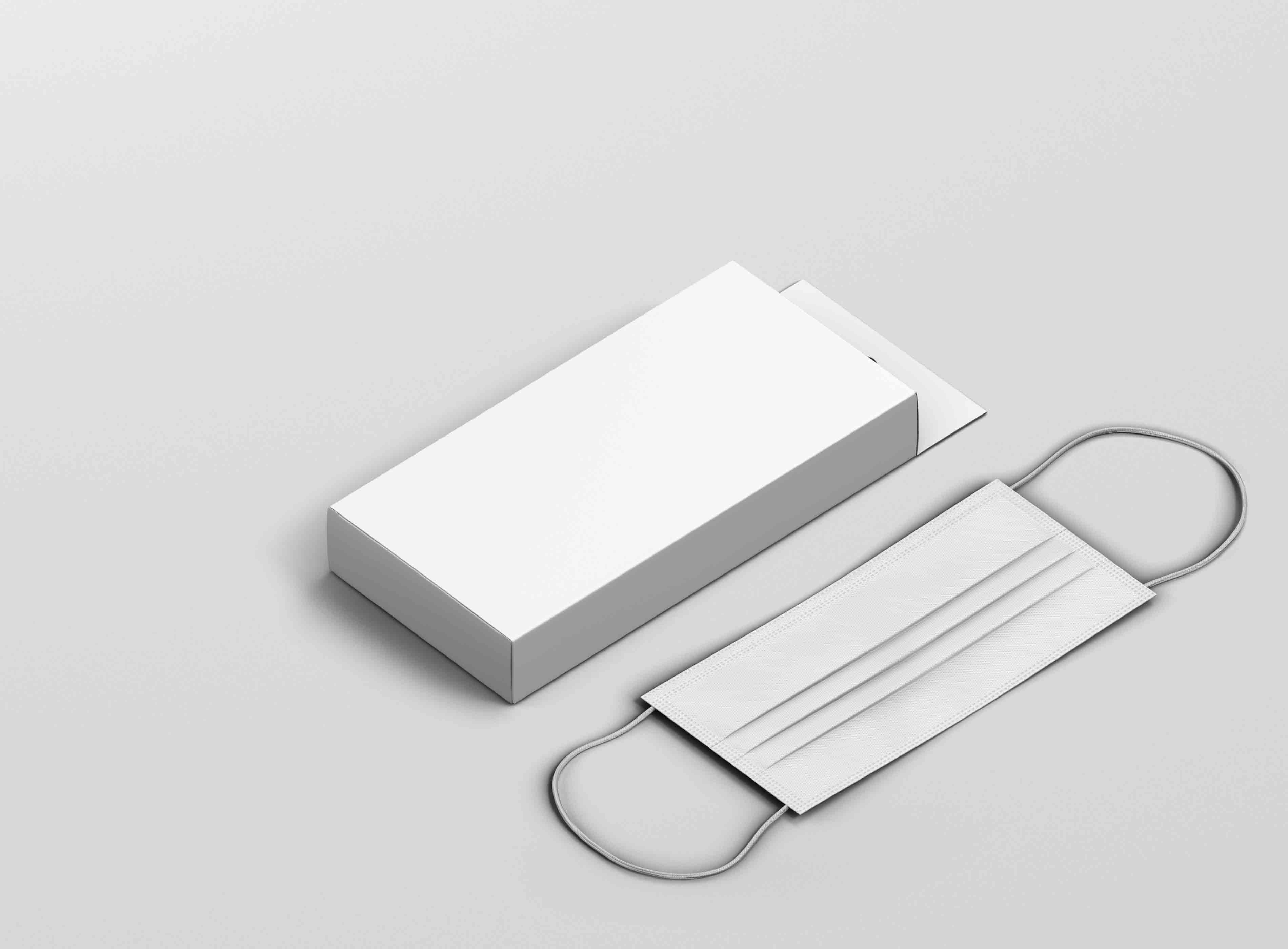 口罩设计展示ps智能贴图素材