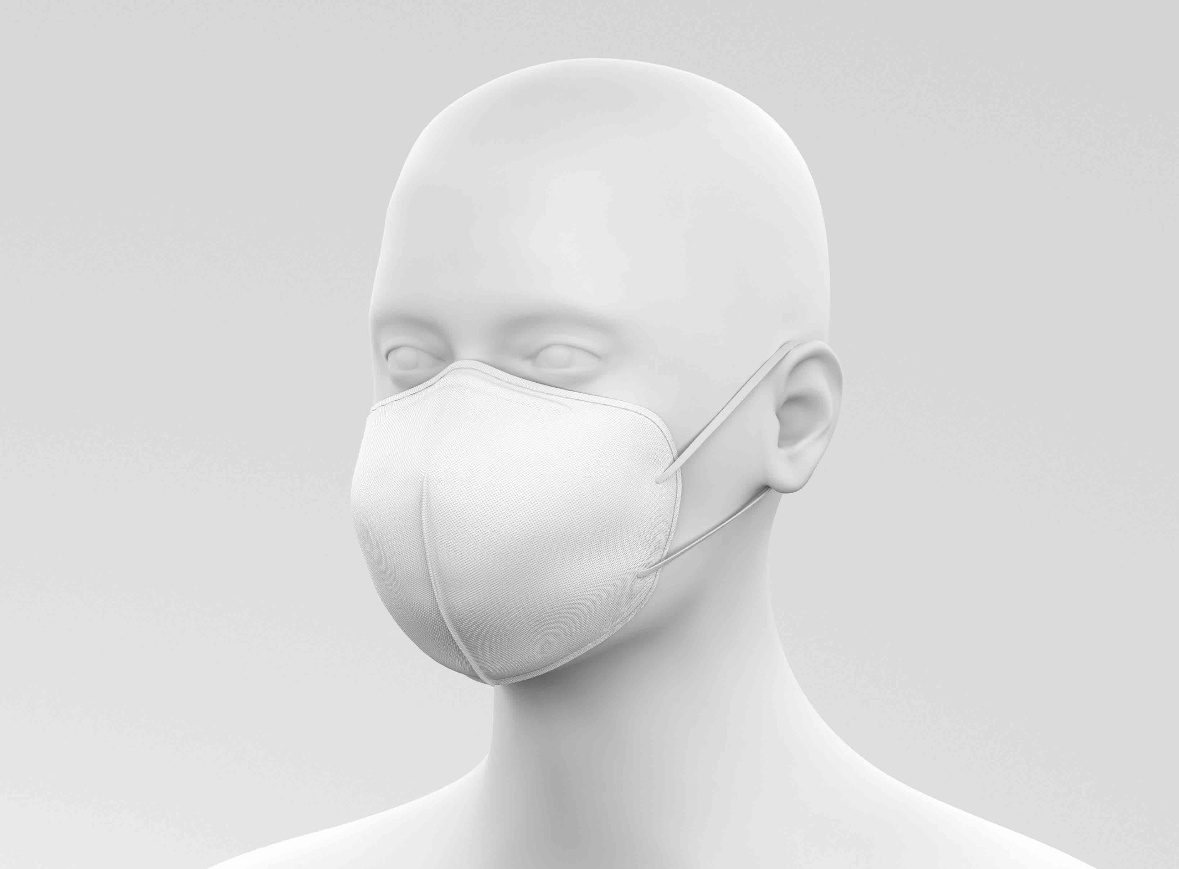 口罩设计展示图logo贴图素材