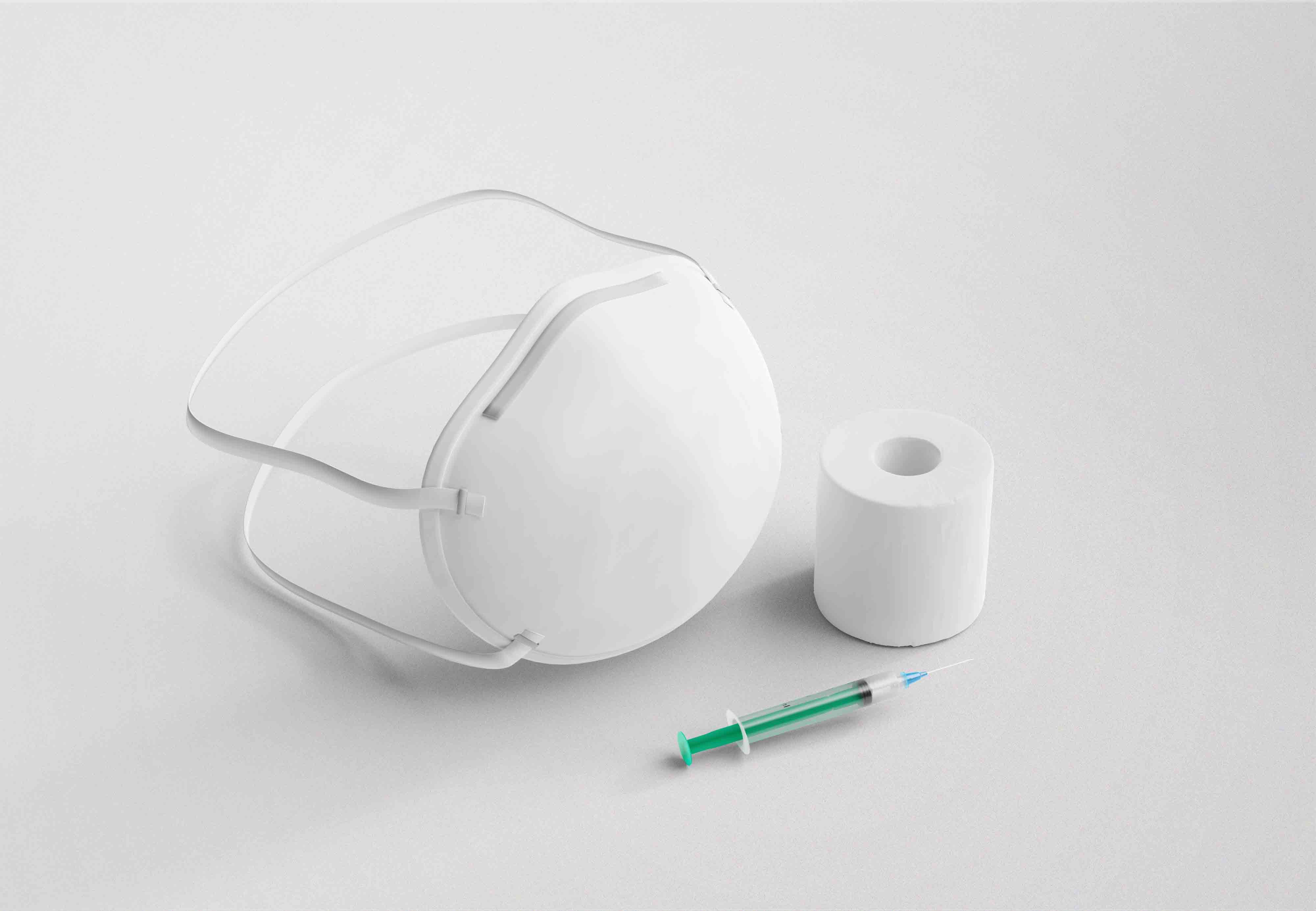 口罩设计展示场景ps贴图