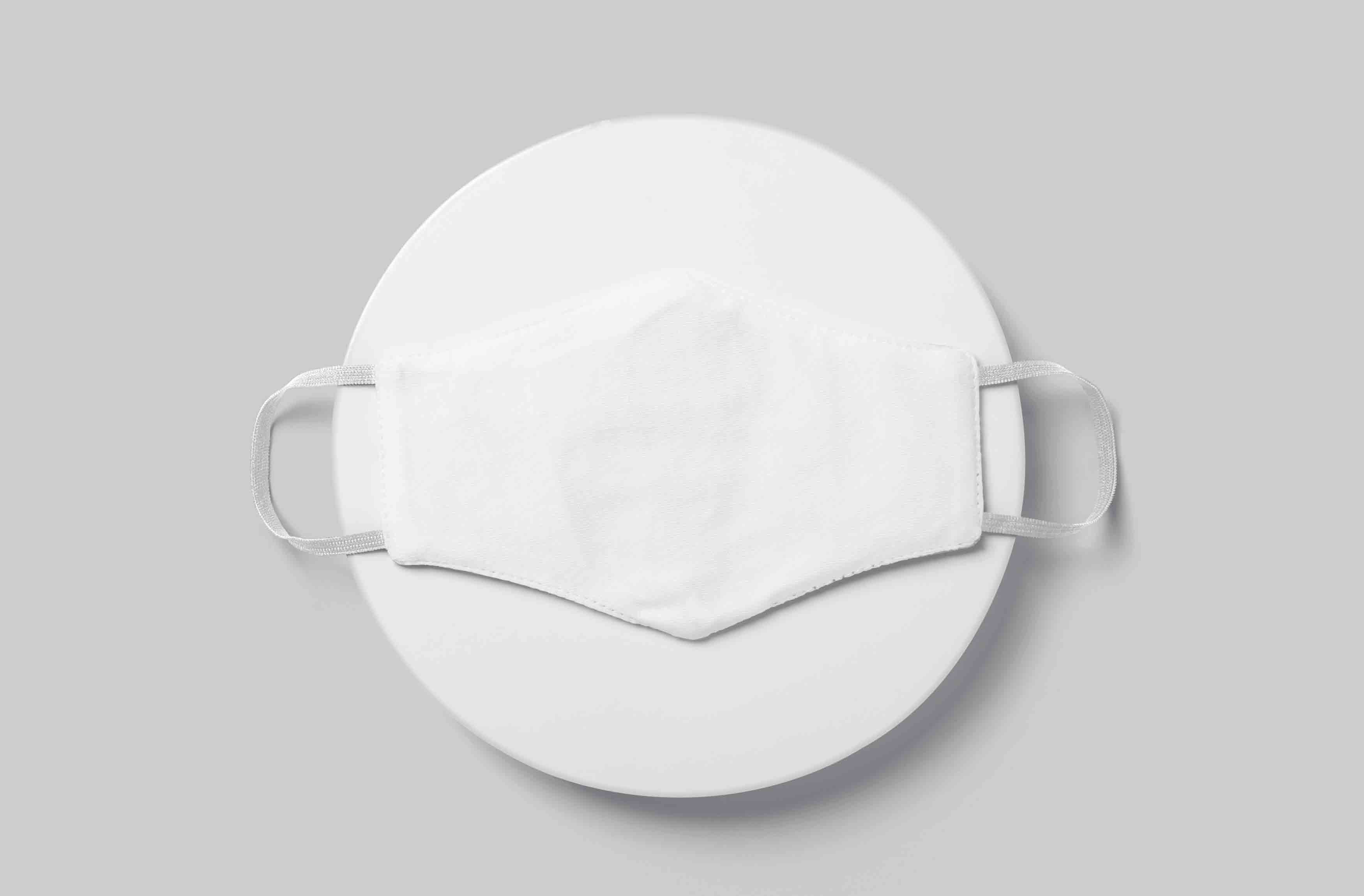 口罩设计平面展示ps智能贴图素材