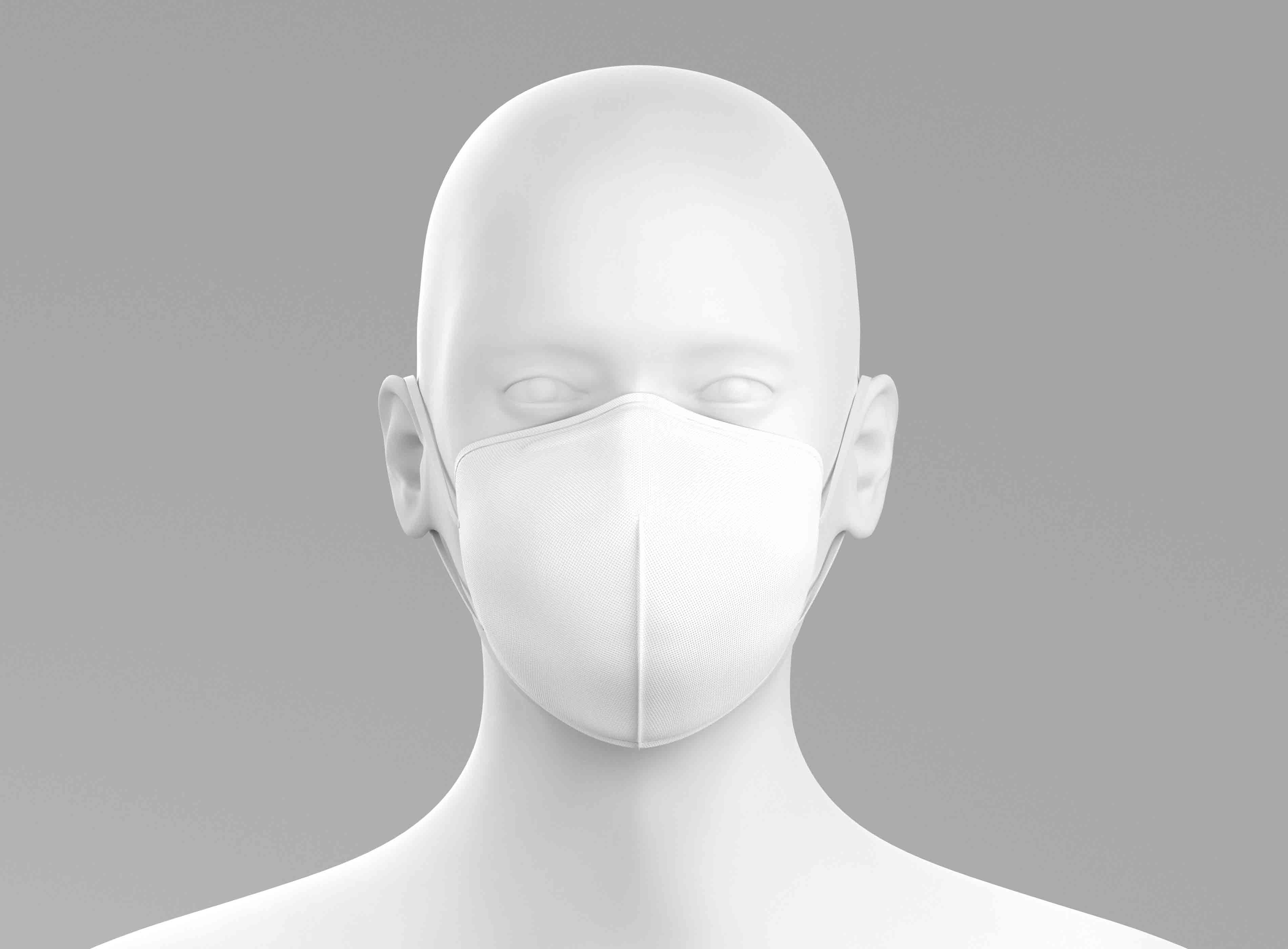 口罩设计效果图ps贴图素材