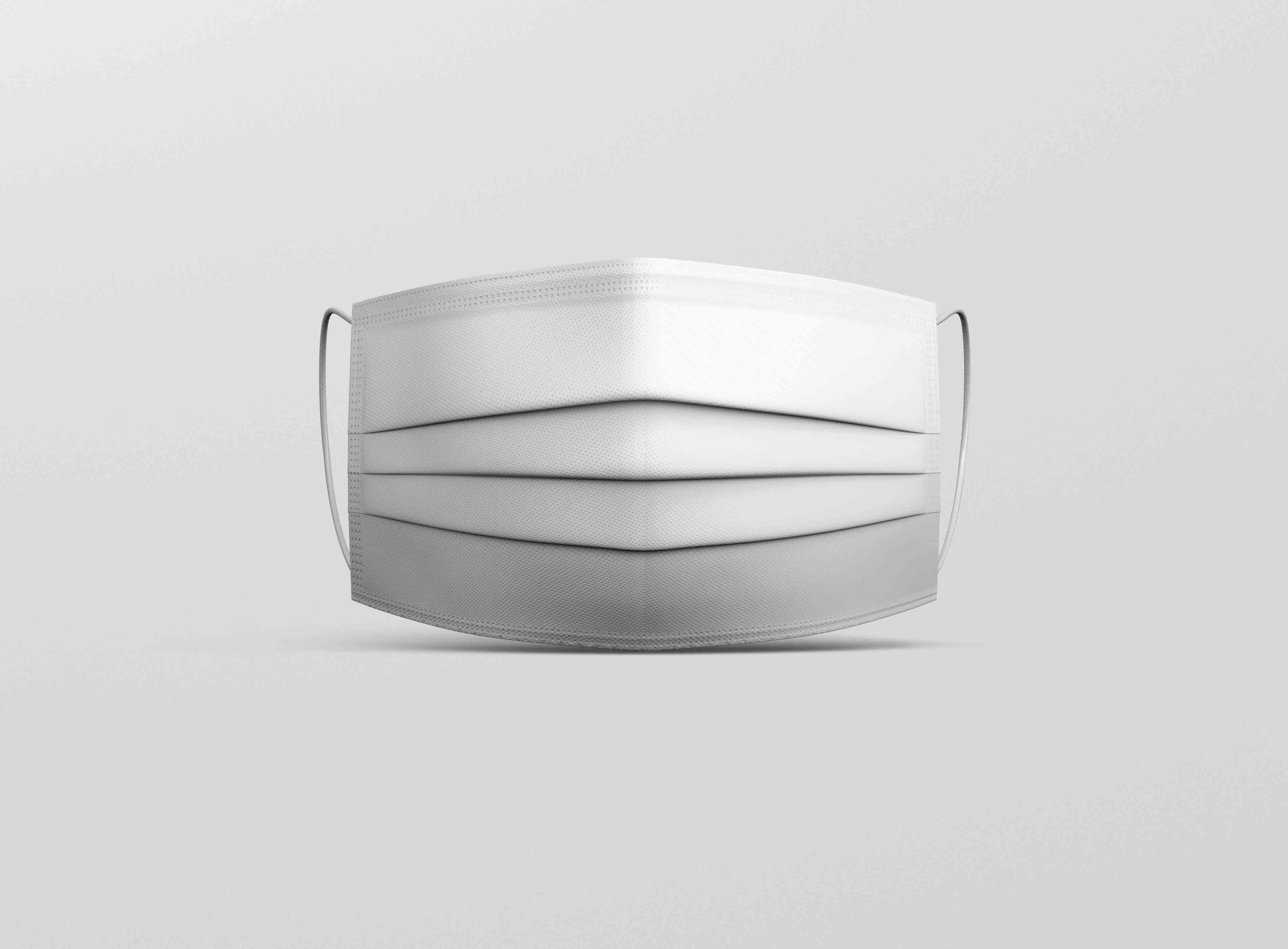 口罩设计效果图展示logo贴图素材