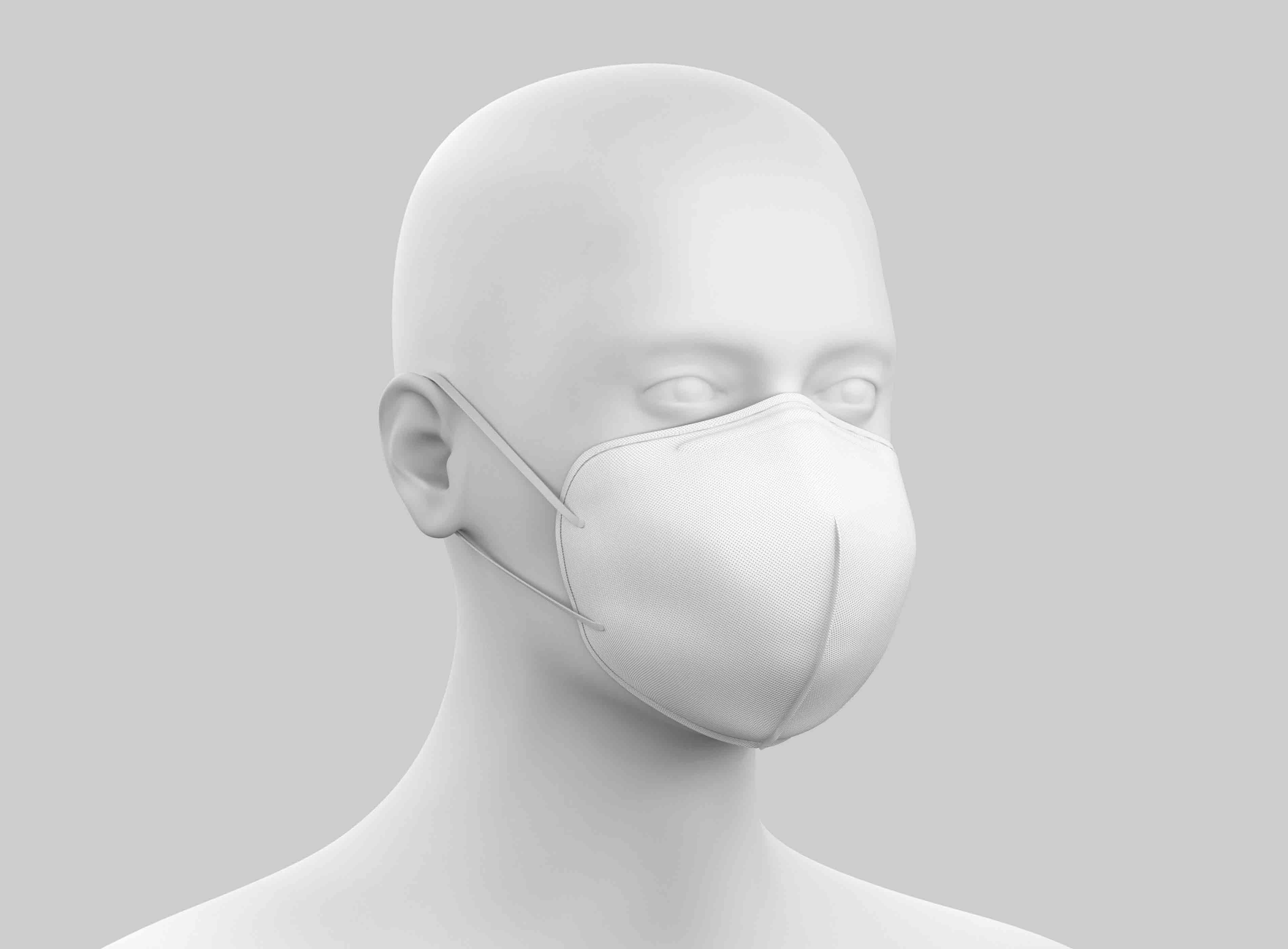 口罩设计模型psd贴图文件