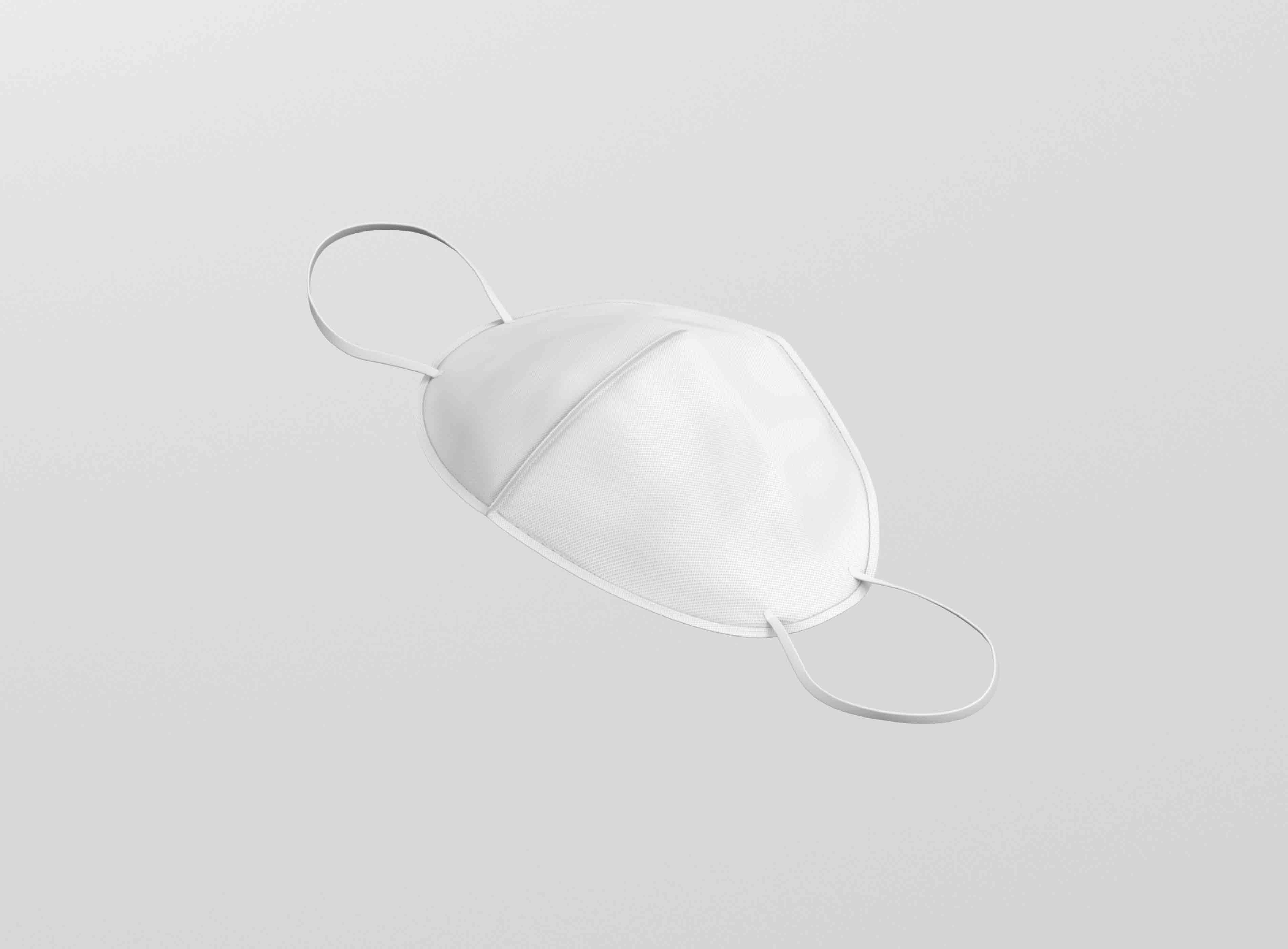 口罩设计模板ps智能贴图模型