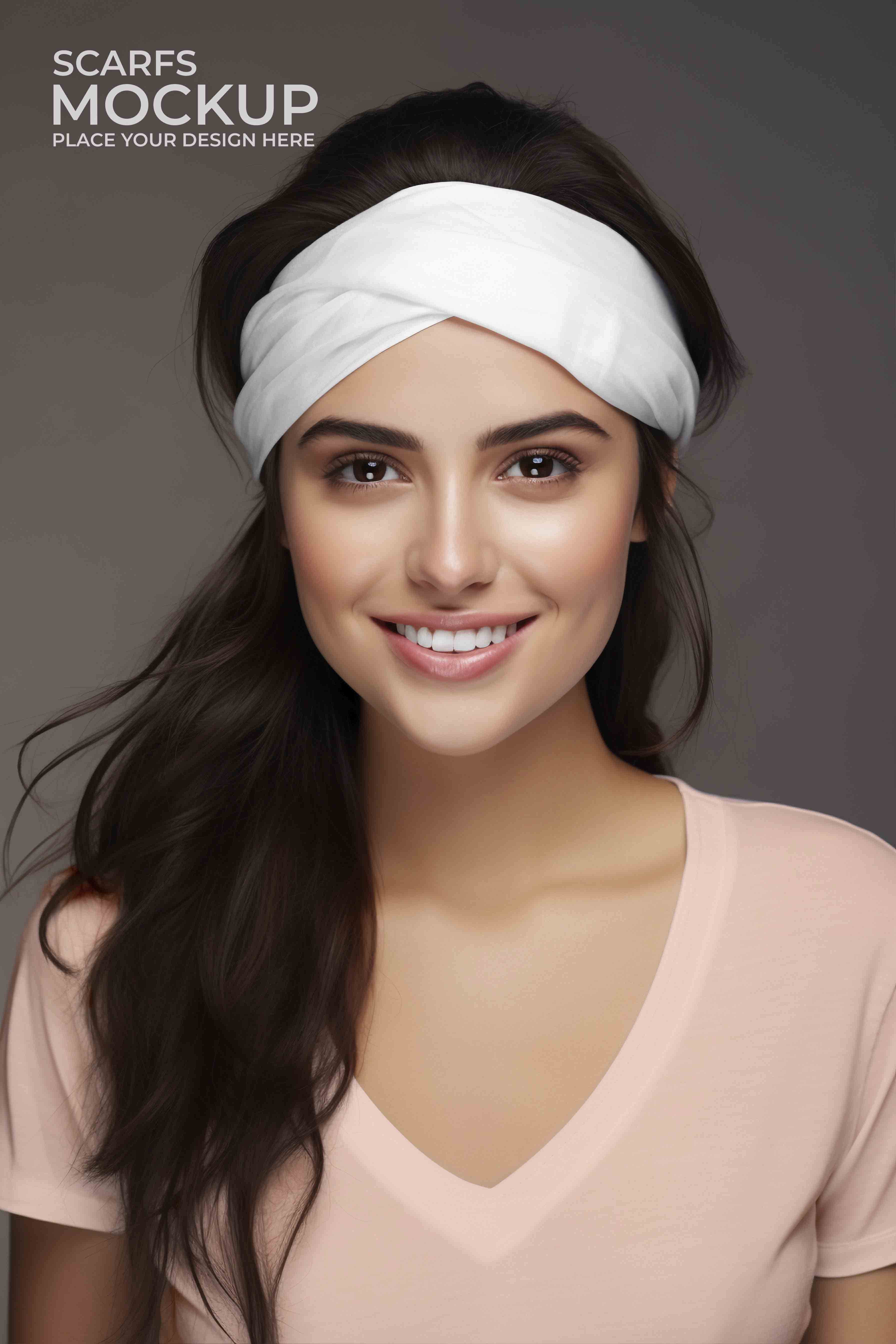 吸汗头巾模特ps贴图