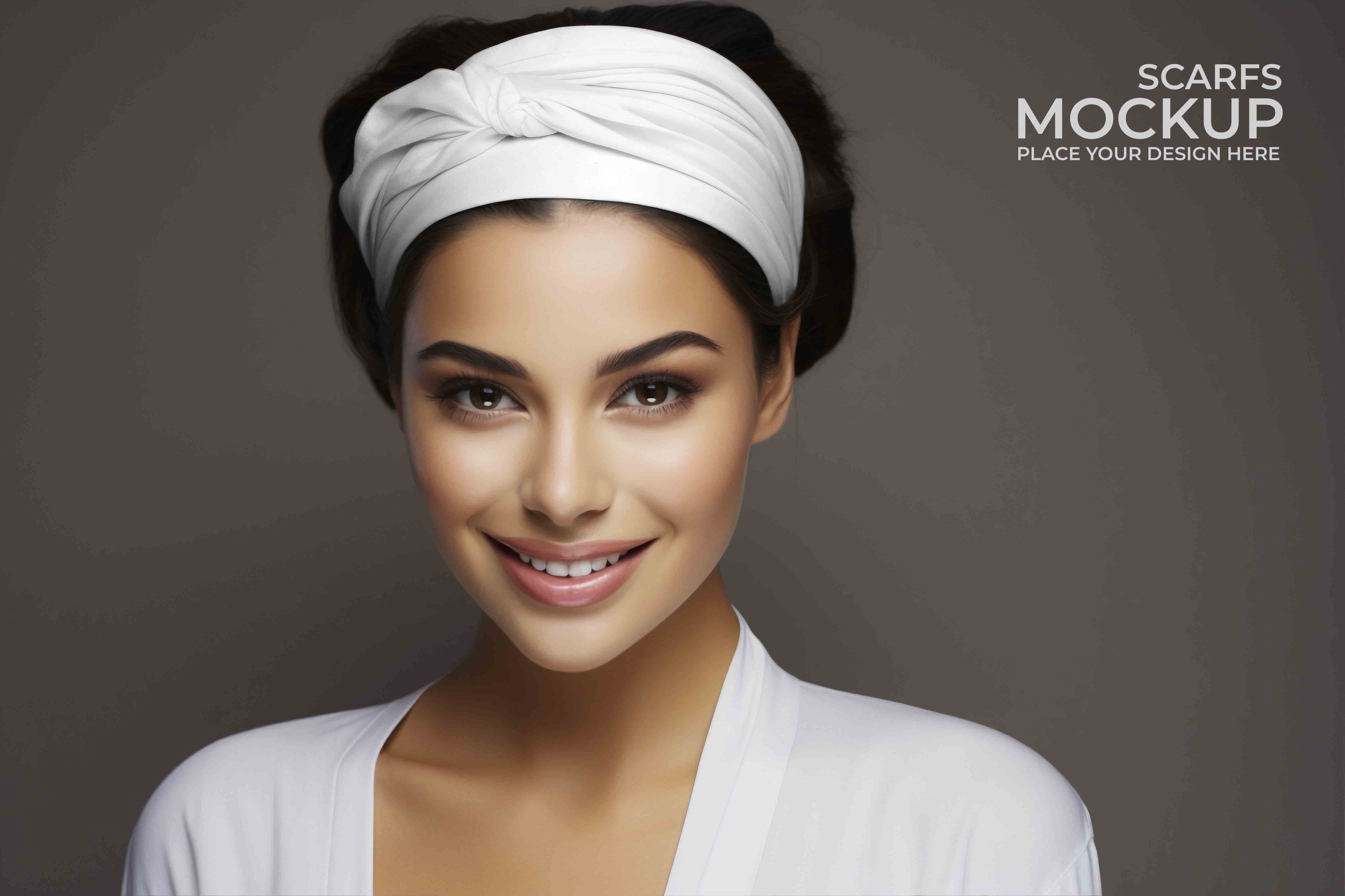 外籍模特头巾设计ps贴图
