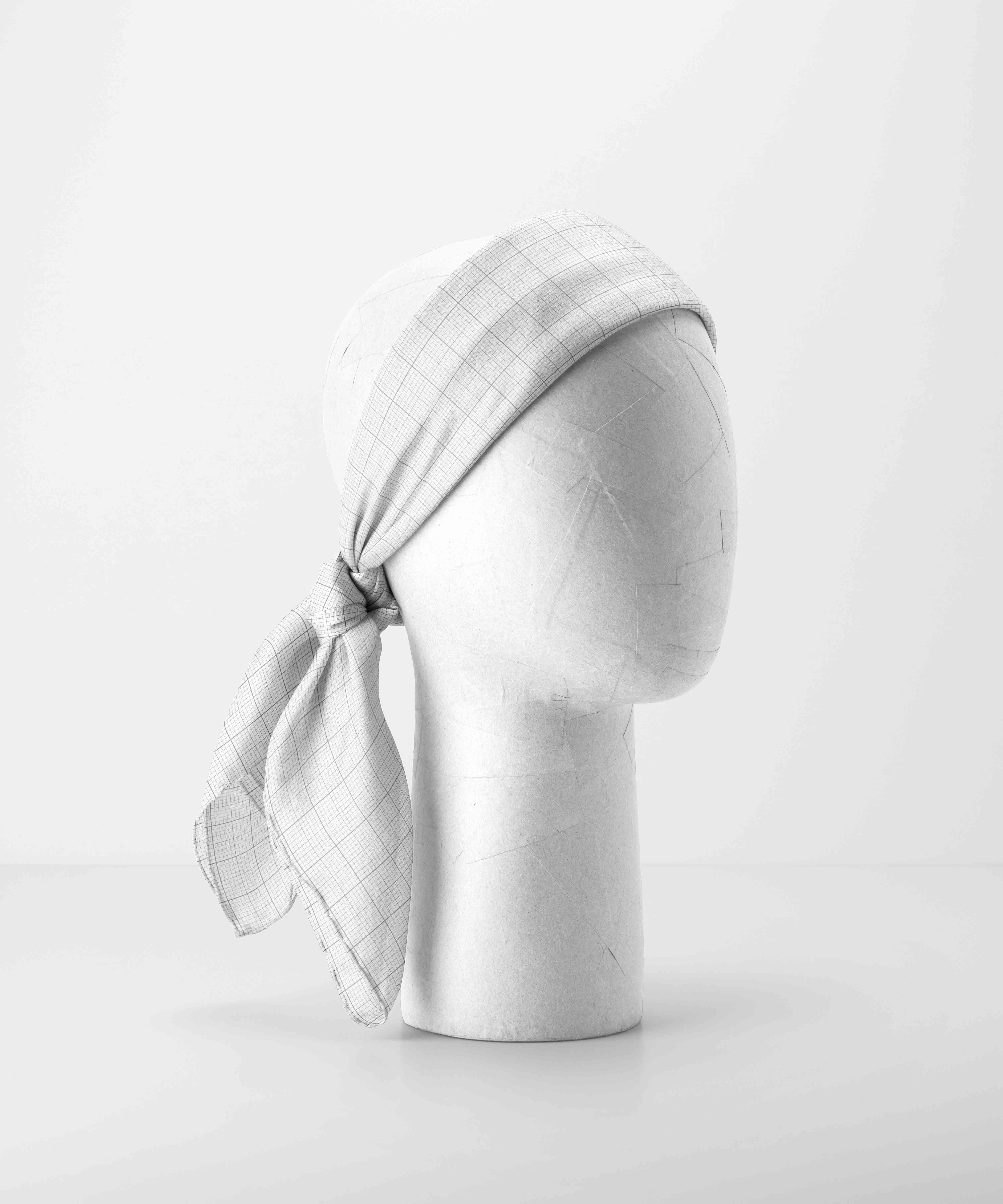 头巾设计psd样机