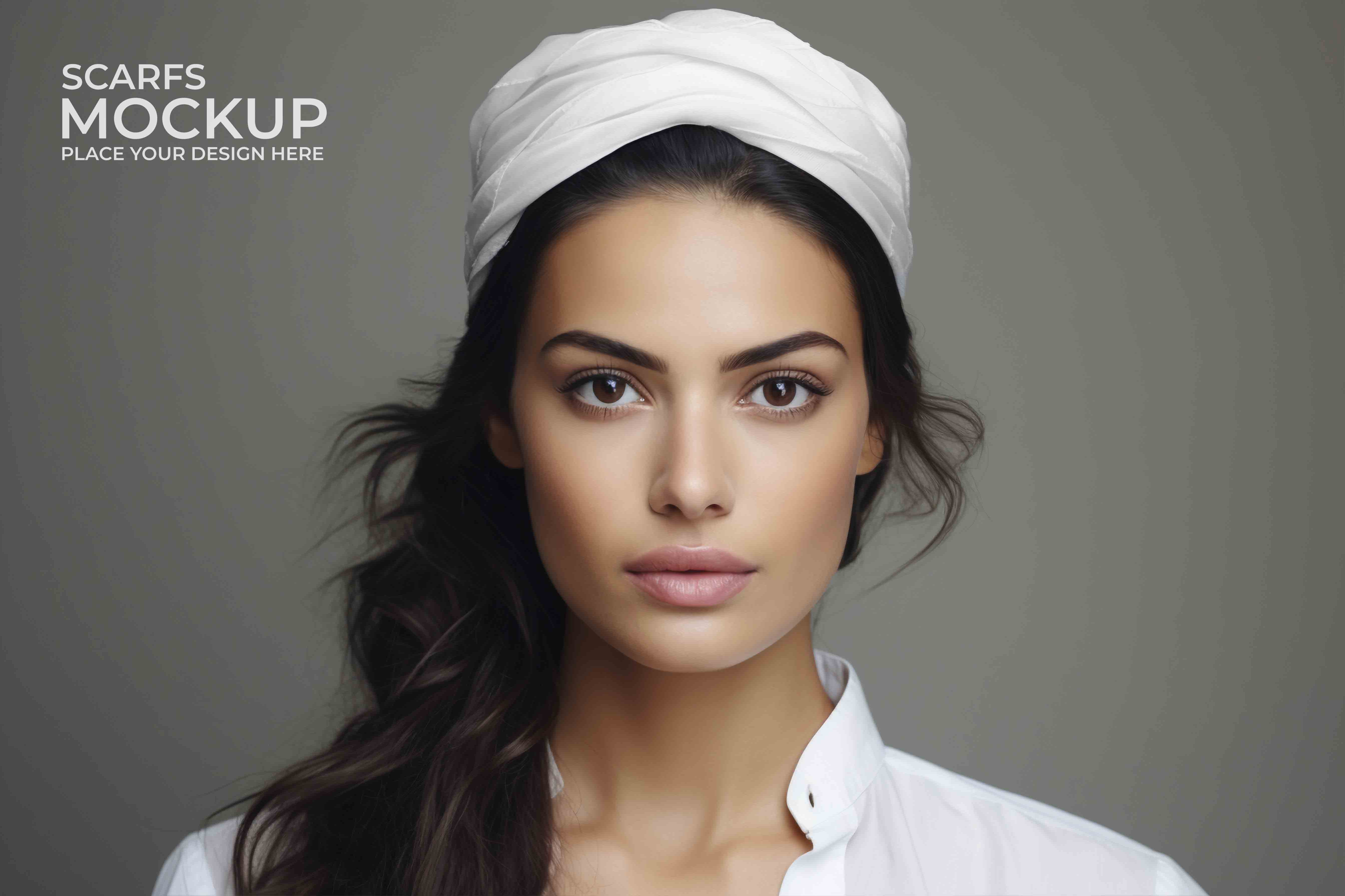 头巾设计印花贴图素材